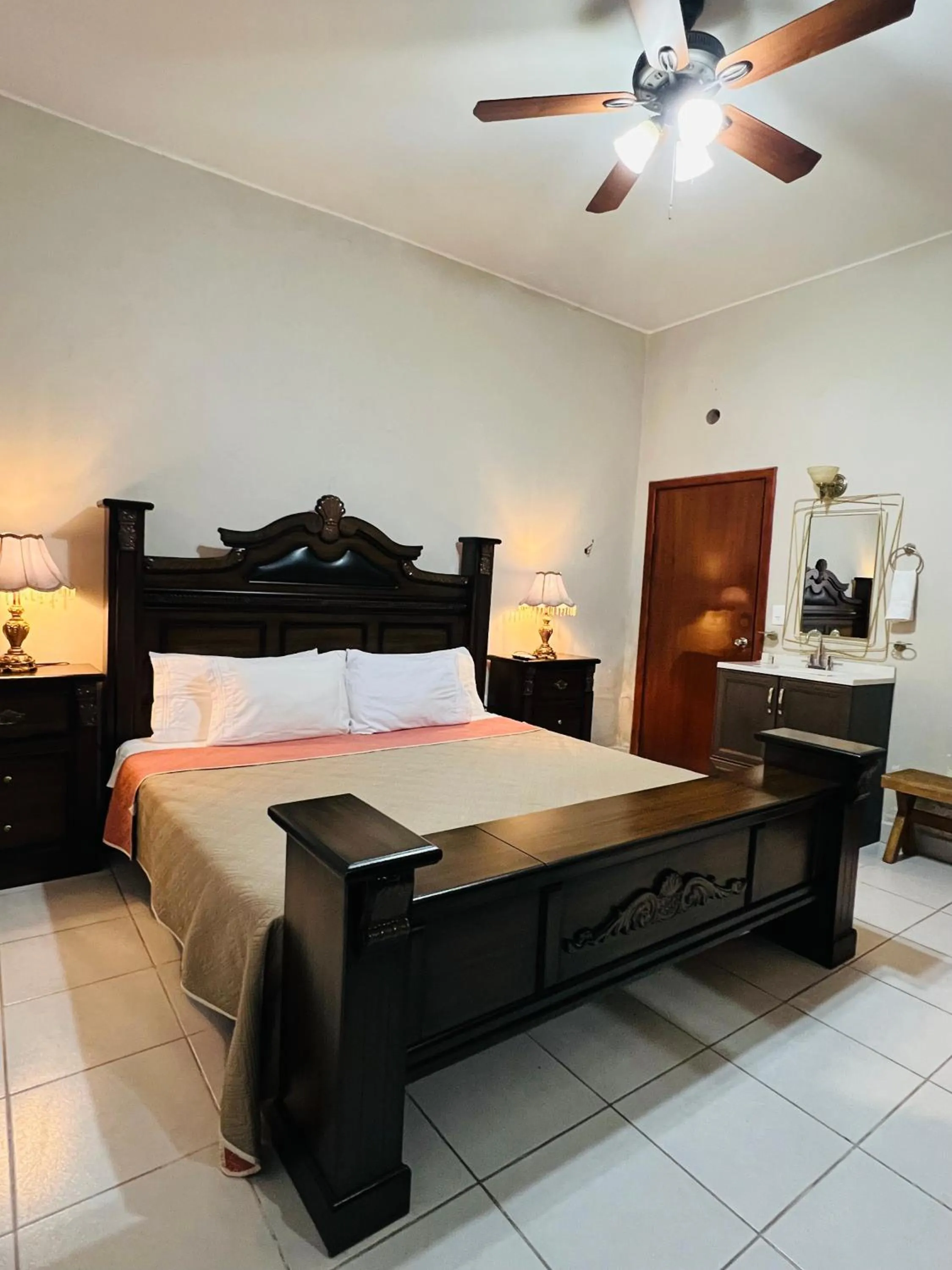 Bed in Hostería Casa Marquez