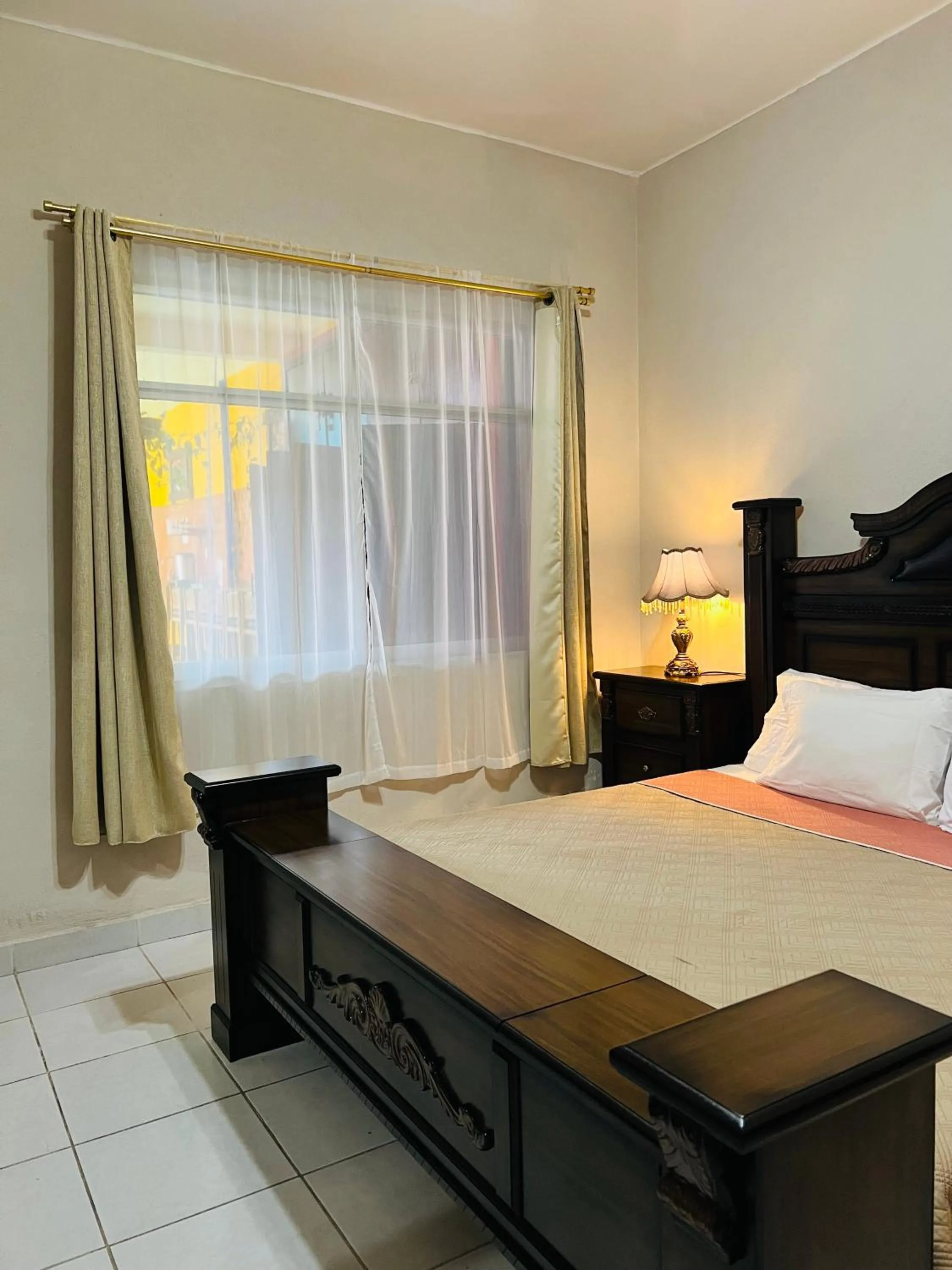 Bed in Hostería Casa Marquez