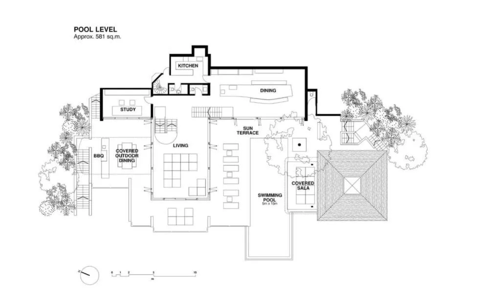 Floor plan in Villa Saengootsa