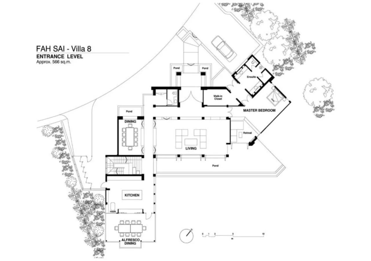 Floor plan in Villa Fah Sai