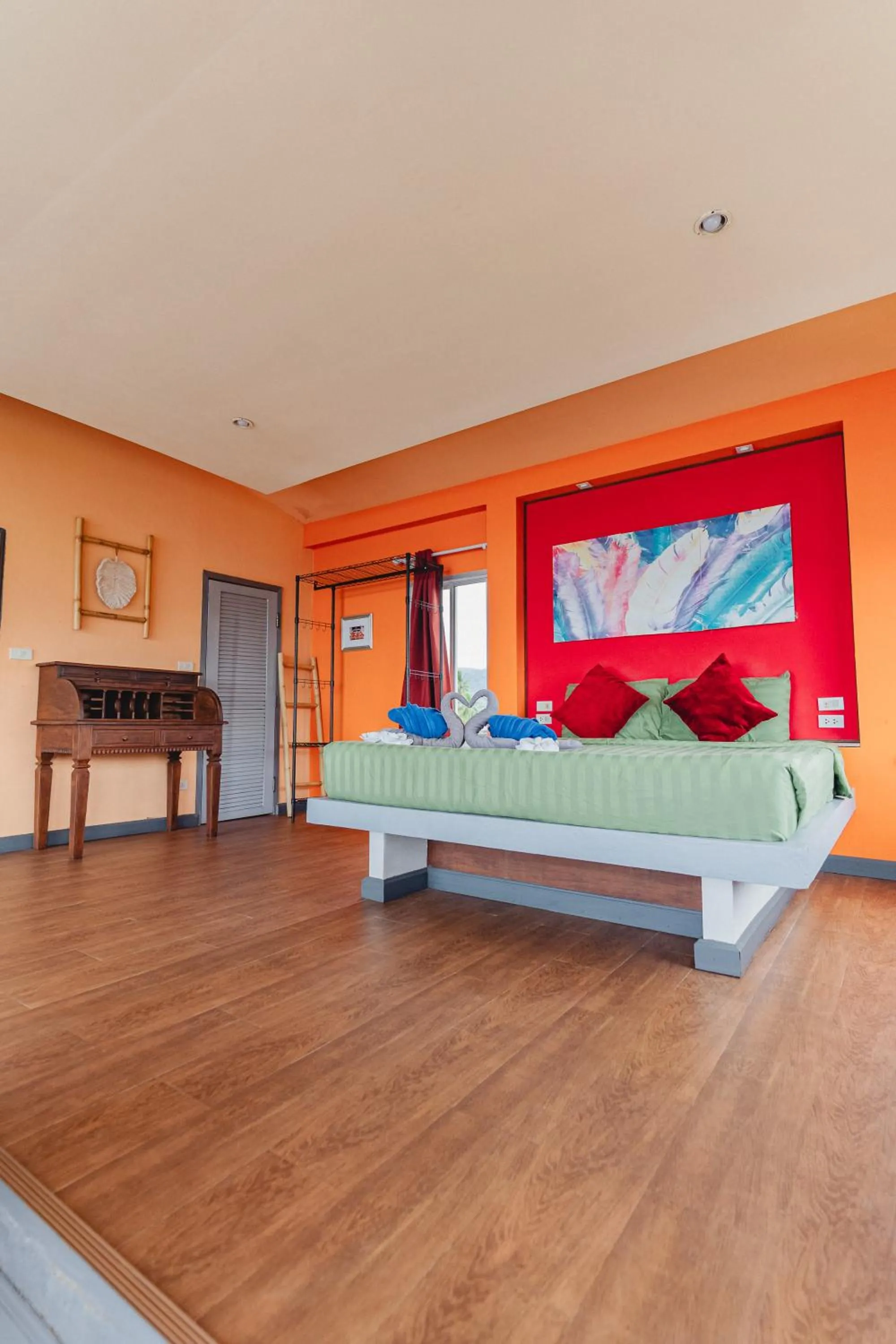 Bedroom in Lemon House apartment