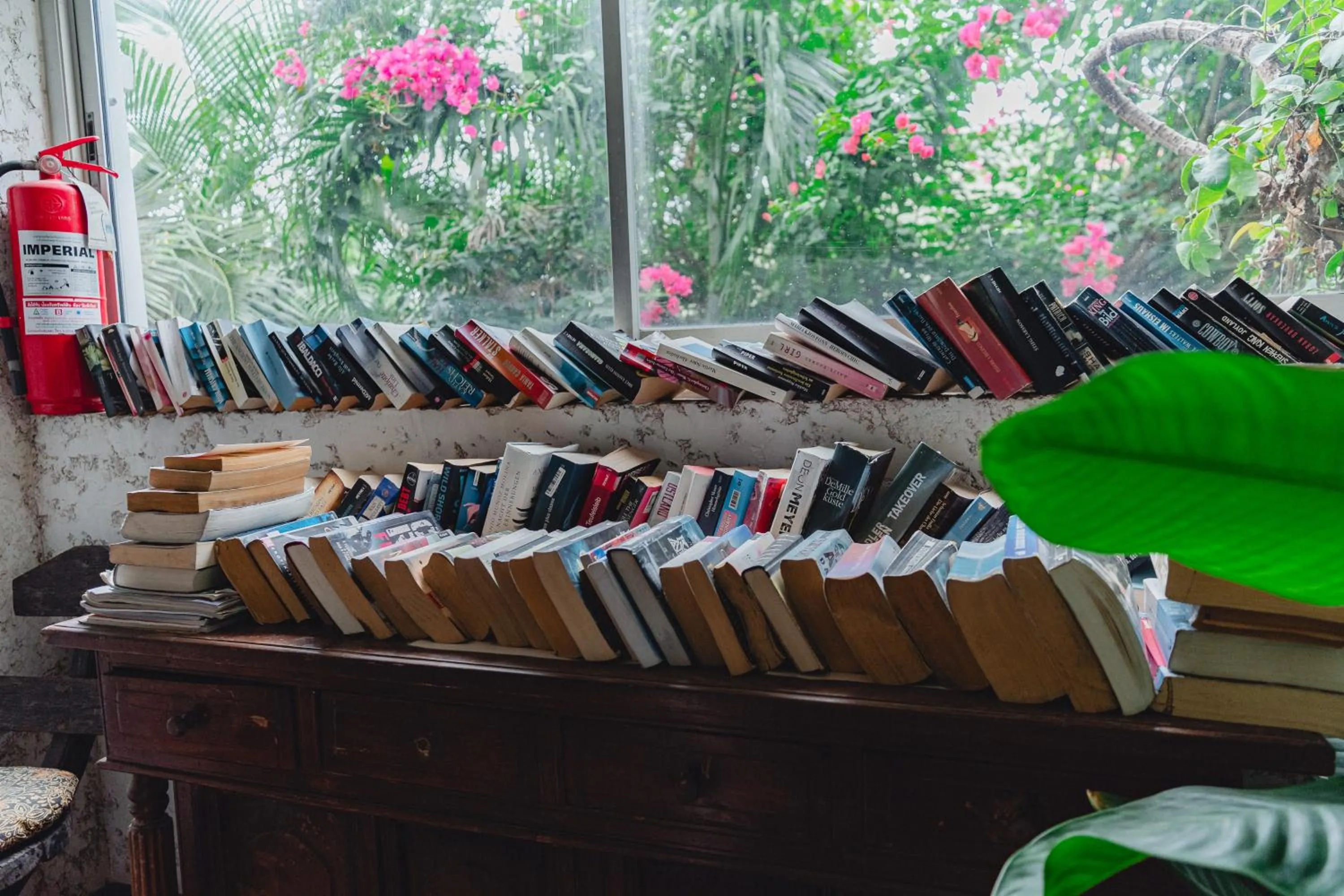 Library in Lemon House apartment