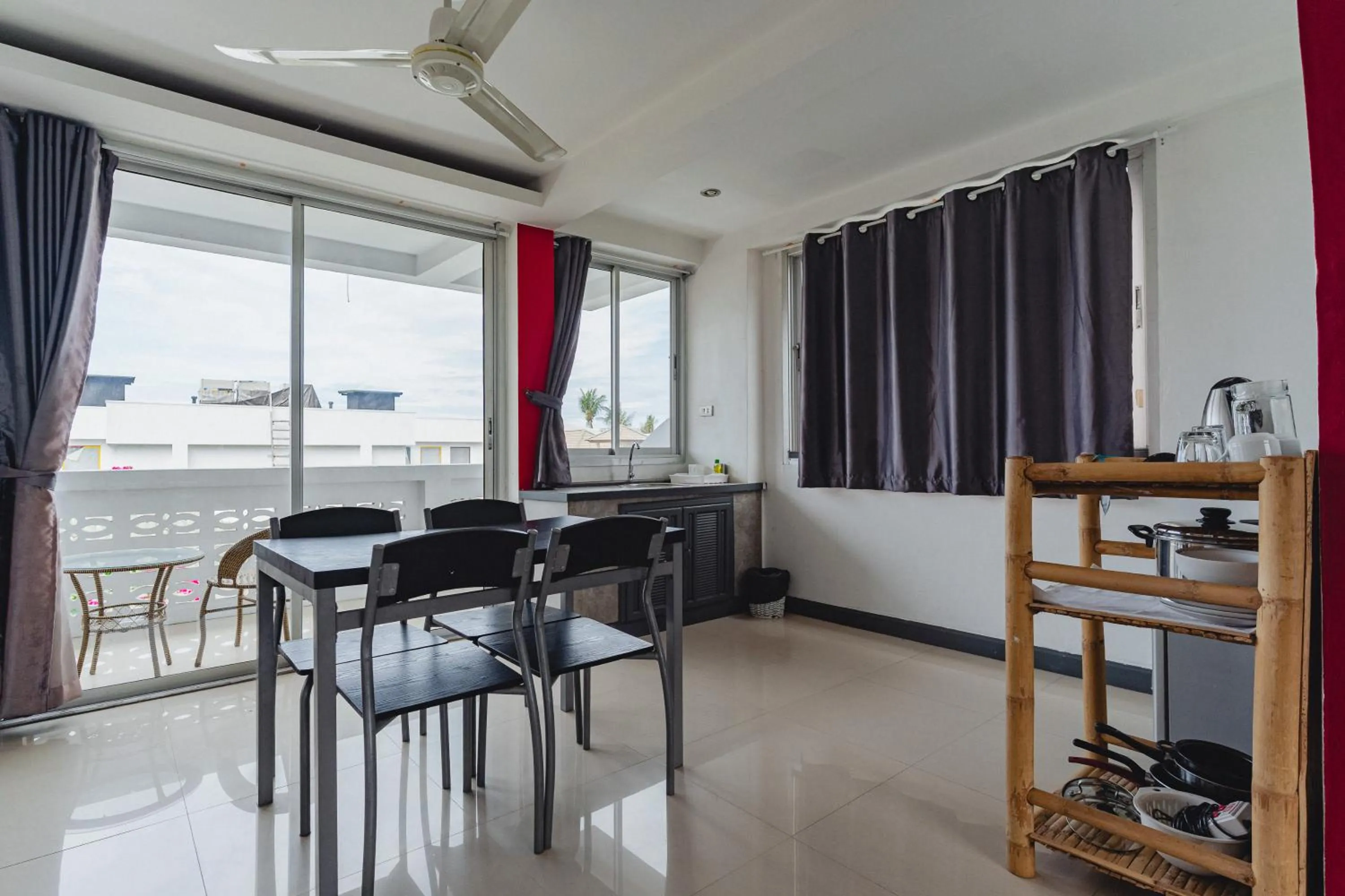 Dining area in Lemon House apartment