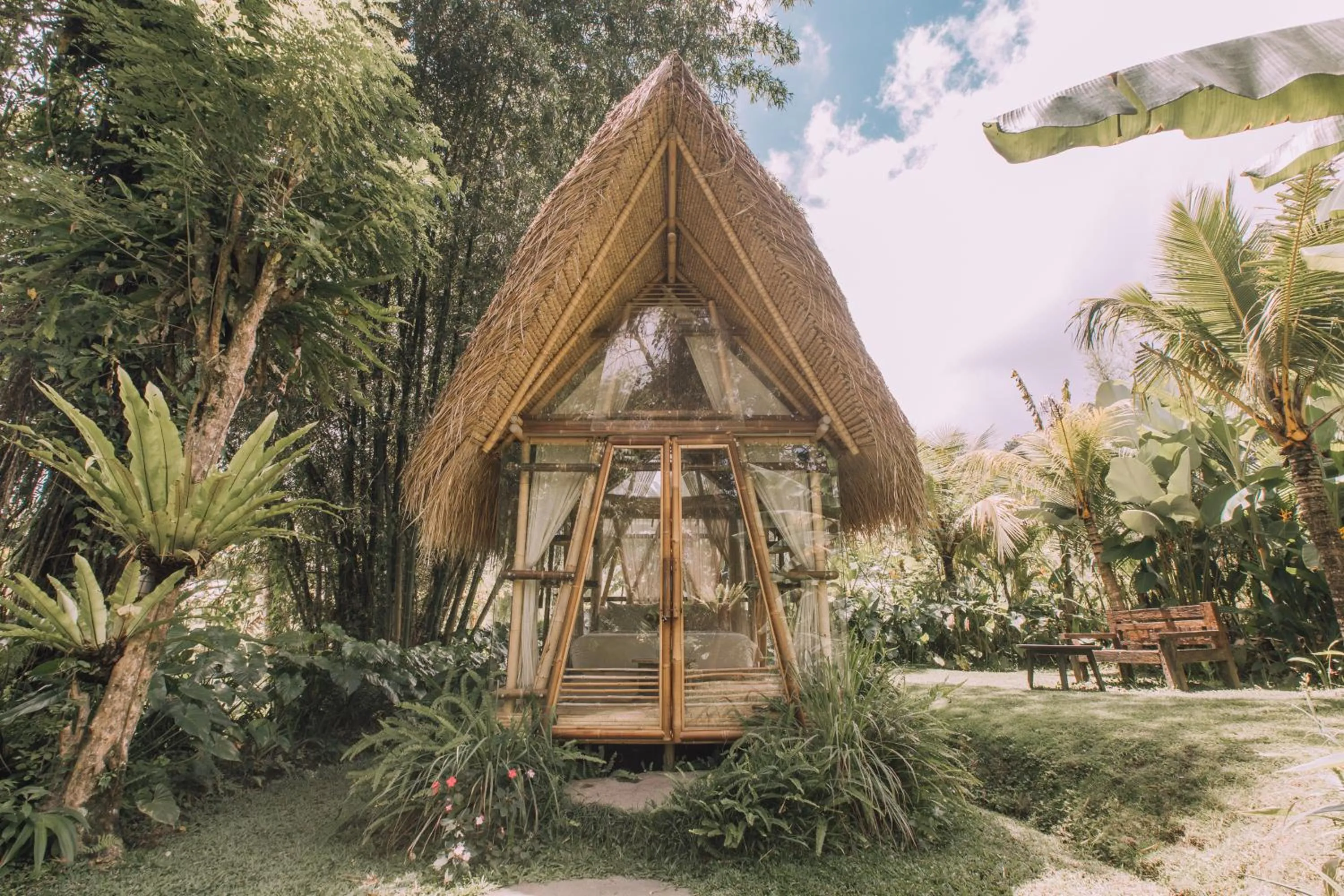 Hay House in Hideout Eco Bamboo House Bali