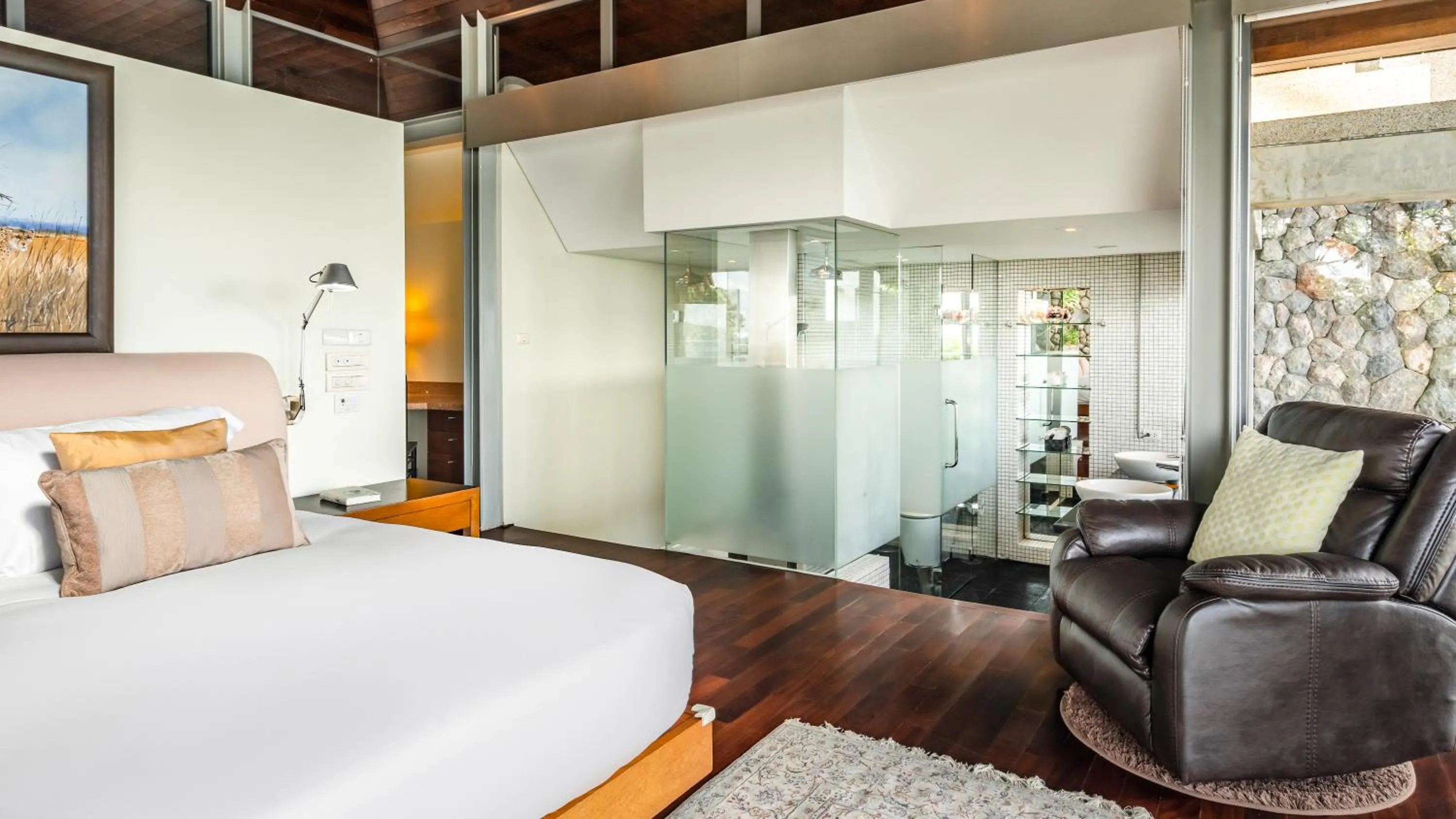 Bed in Villa Rom Trai