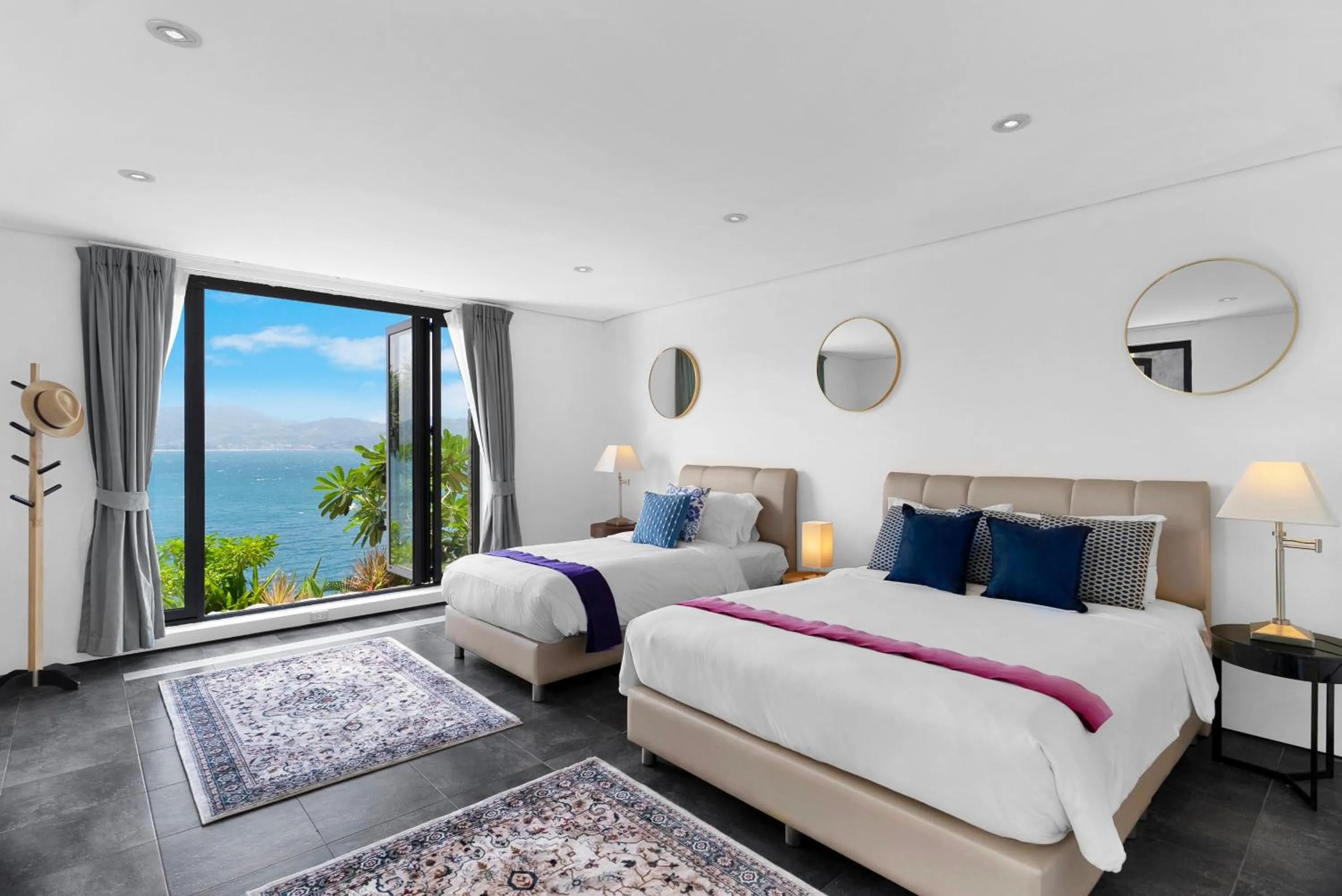 Bed in Villa Rom Trai