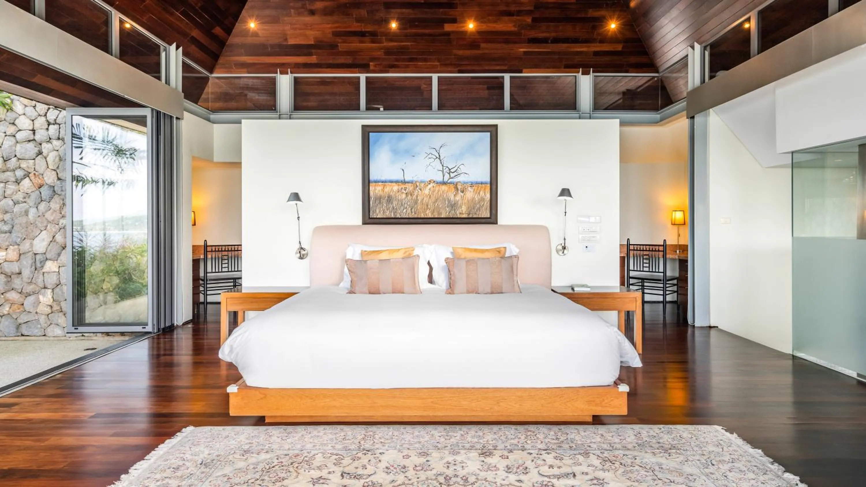 Bed in Villa Rom Trai