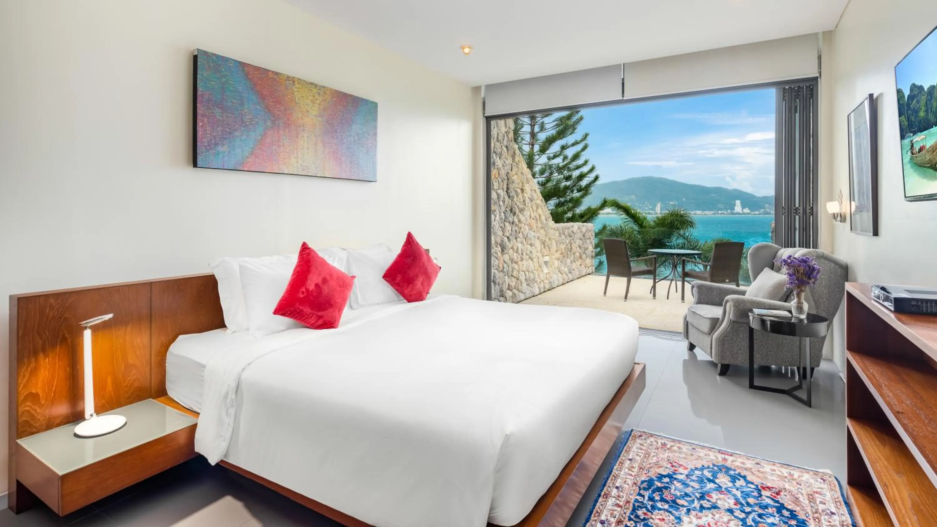 Bed in Villa Rom Trai