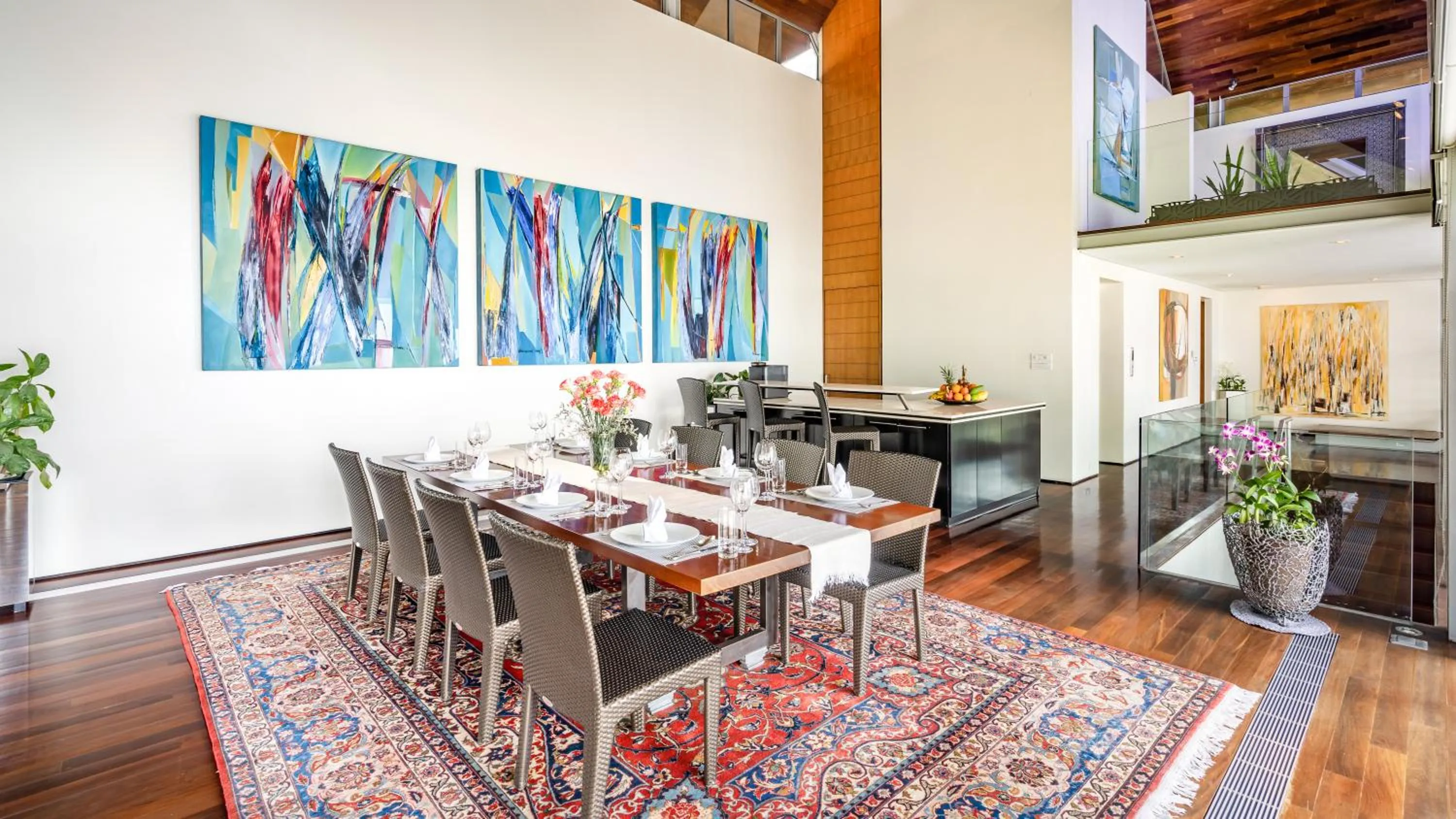 Dining area in Villa Rom Trai