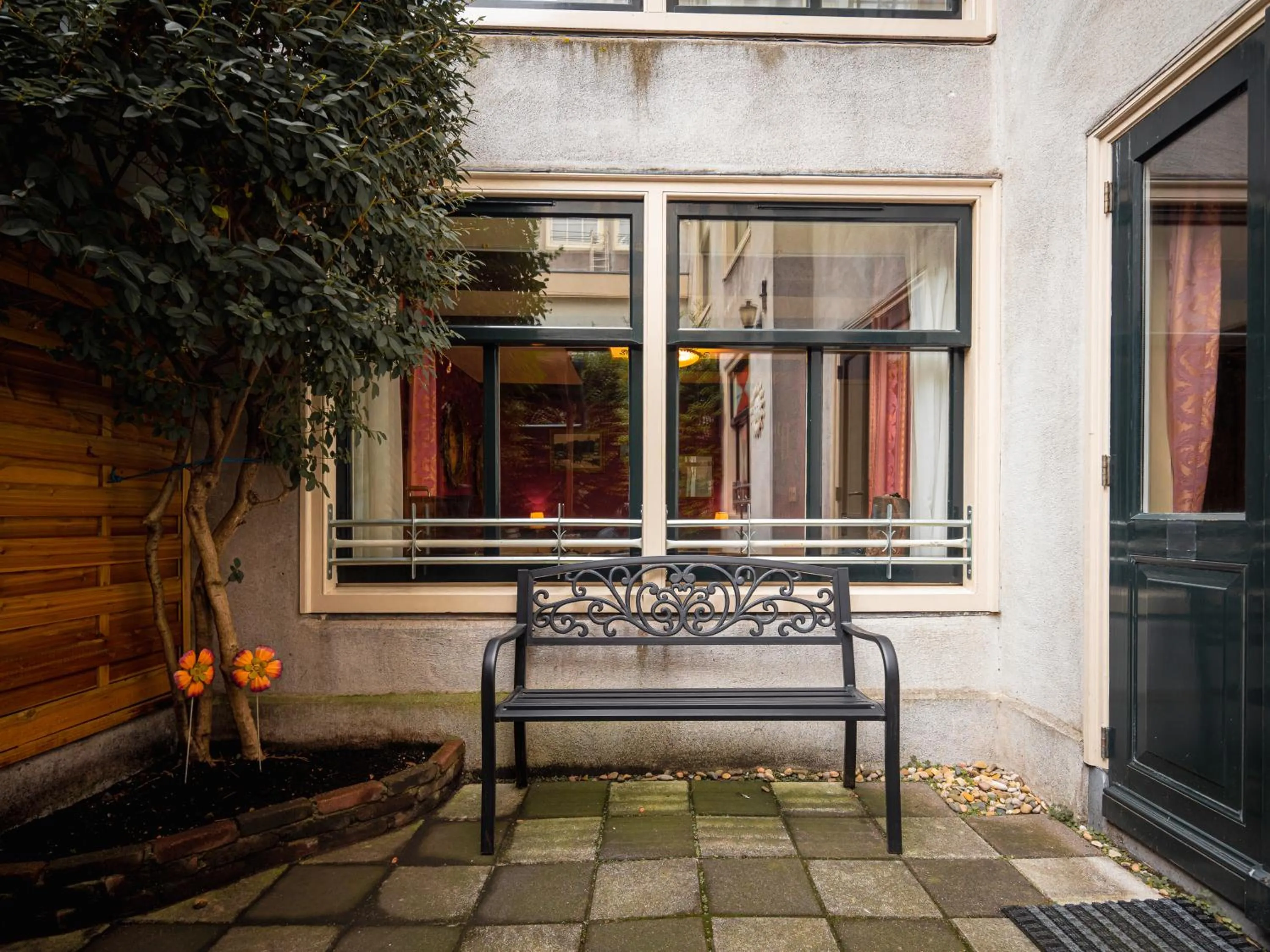 Patio in A-Train Hotel