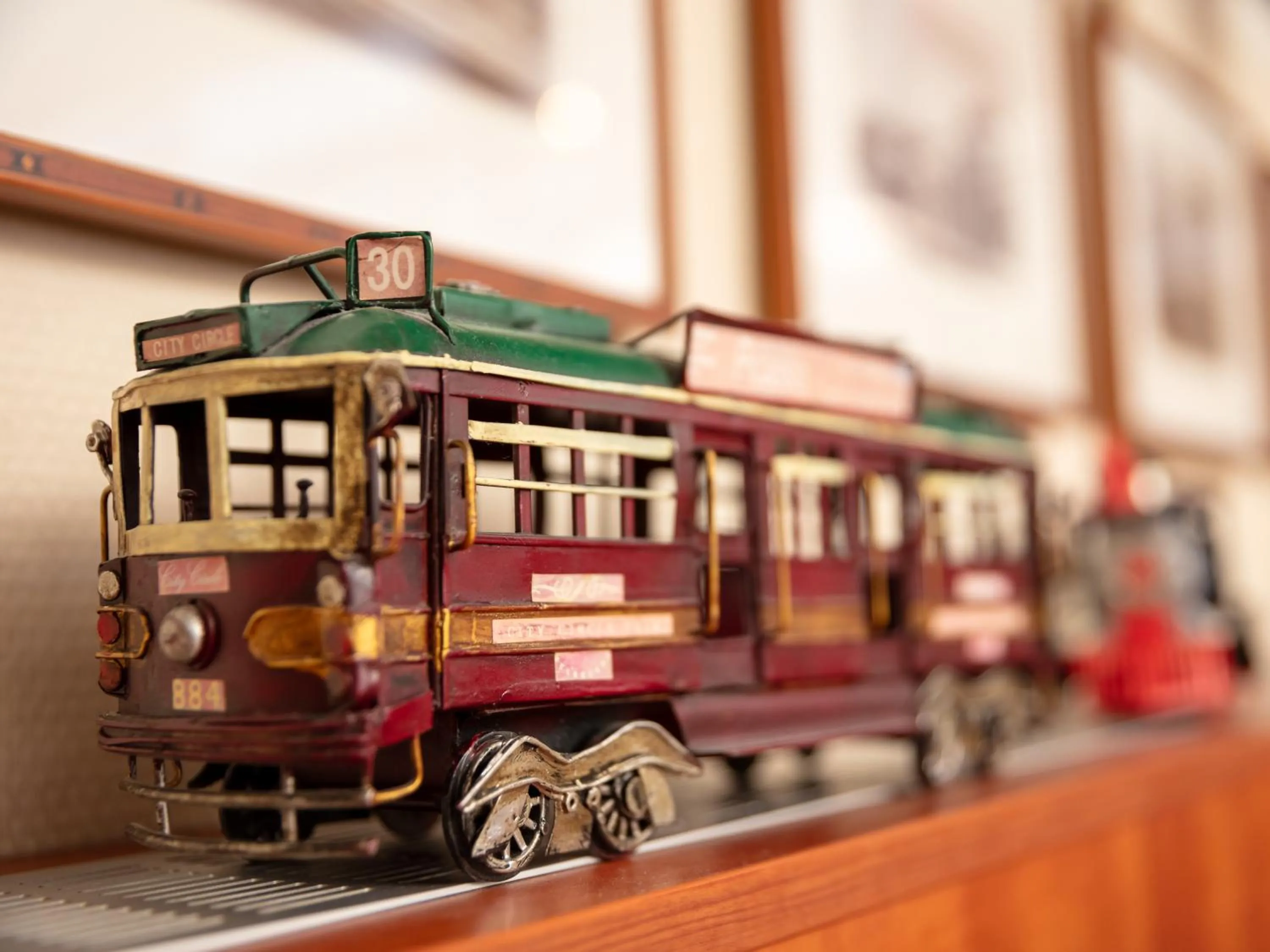 Decorative detail in A-Train Hotel