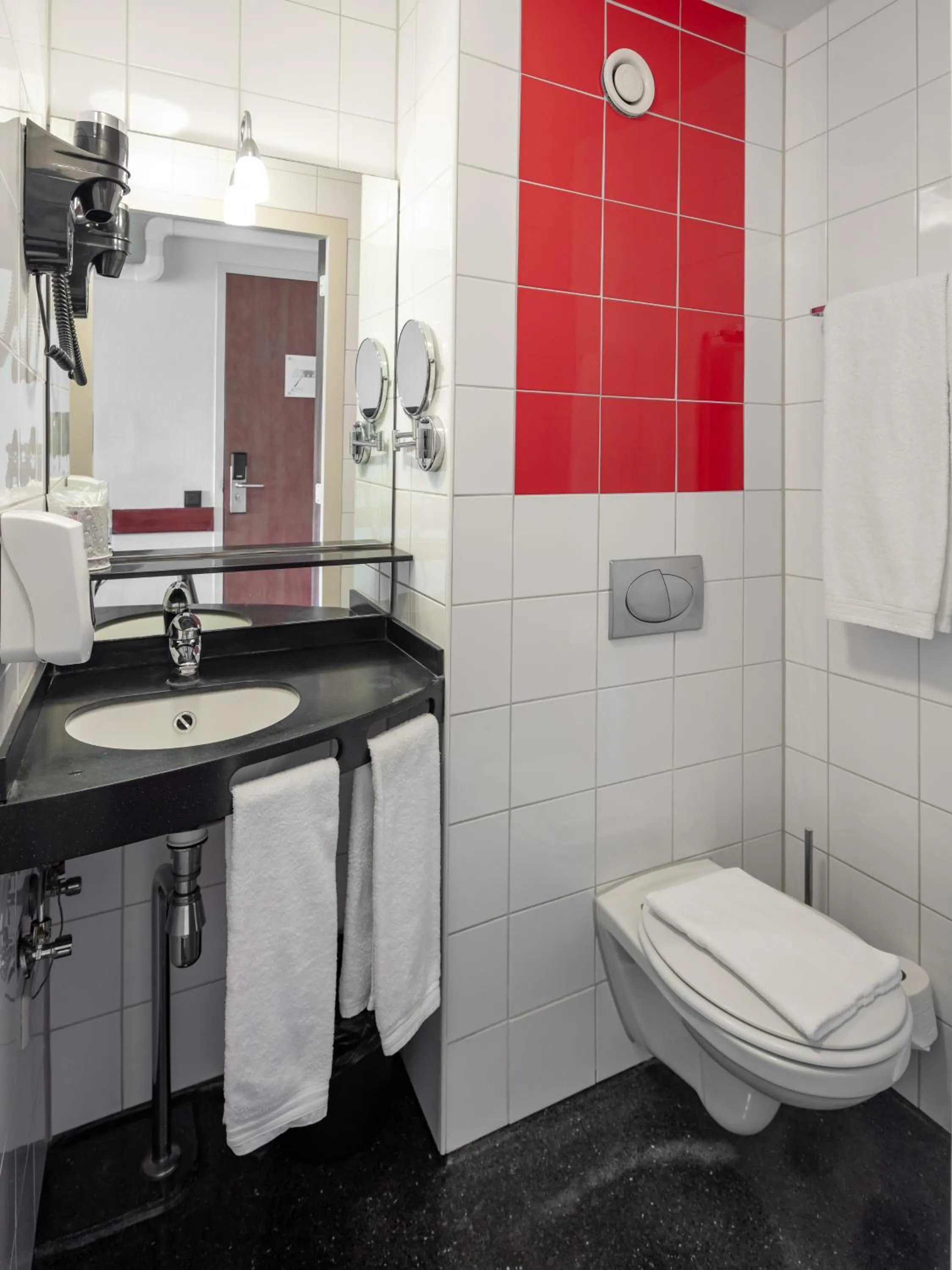 Bathroom in A-Train Hotel