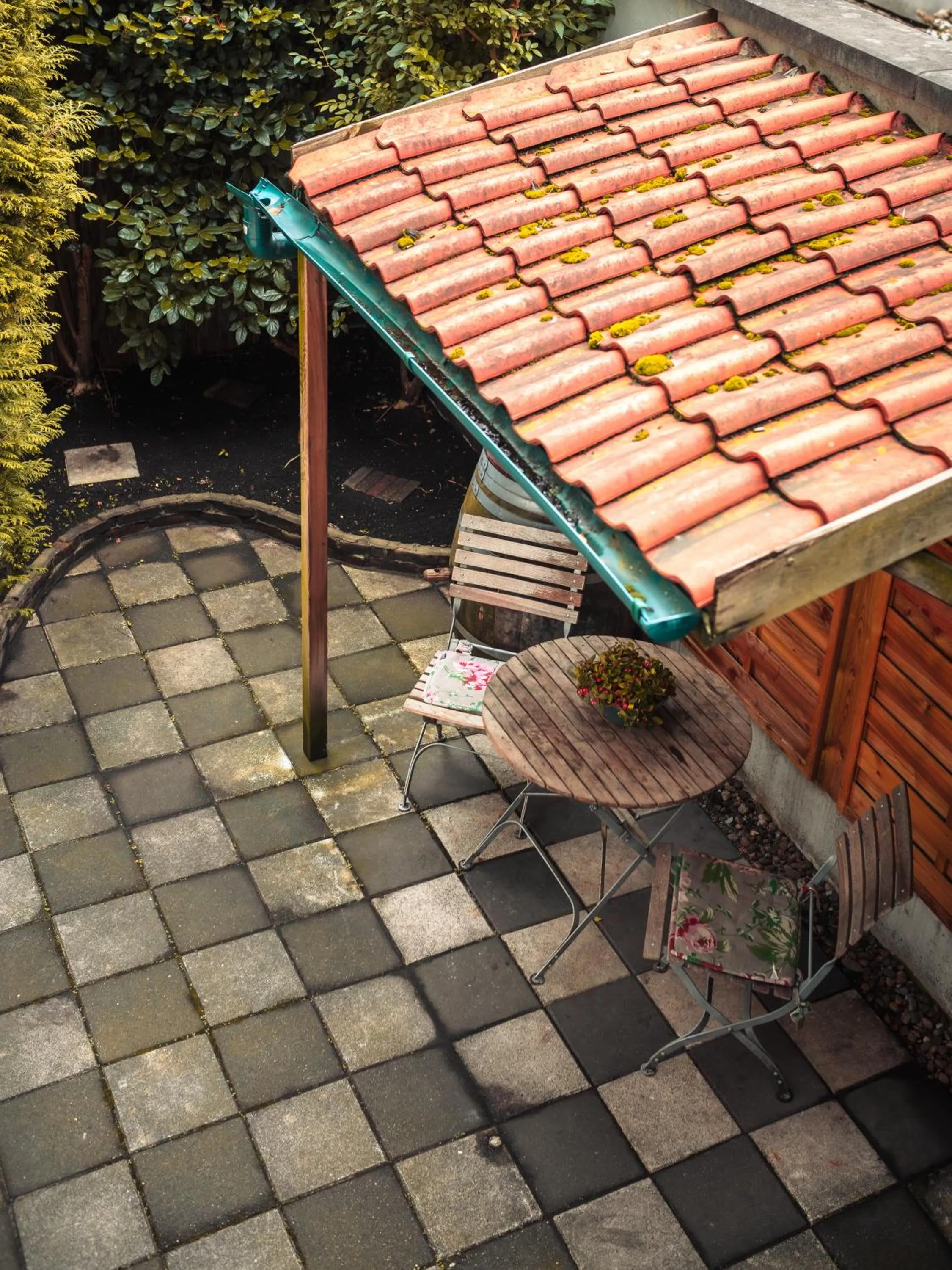 Patio in A-Train Hotel