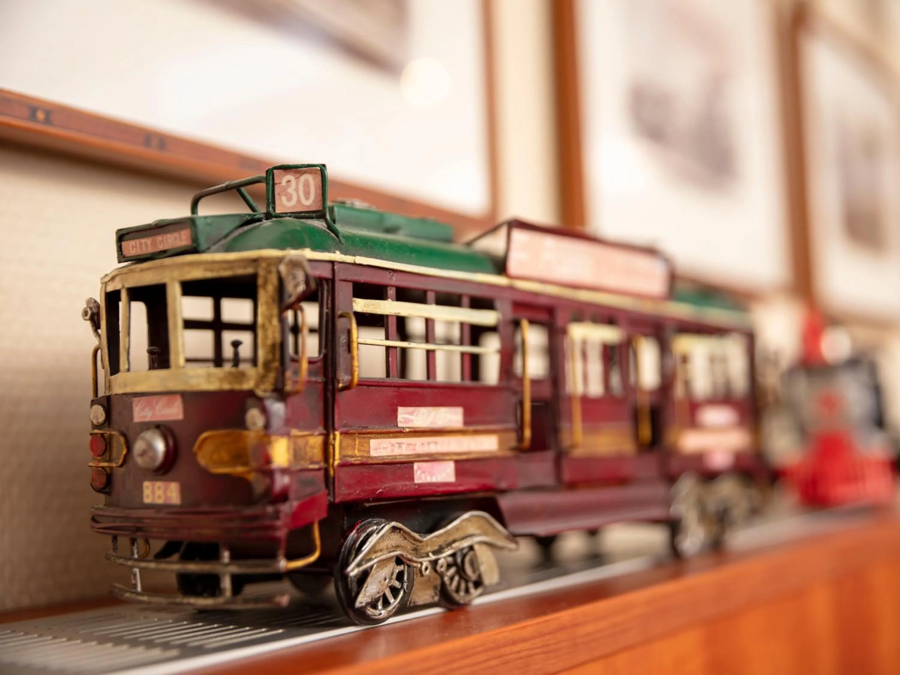 Decorative detail in A-Train Hotel