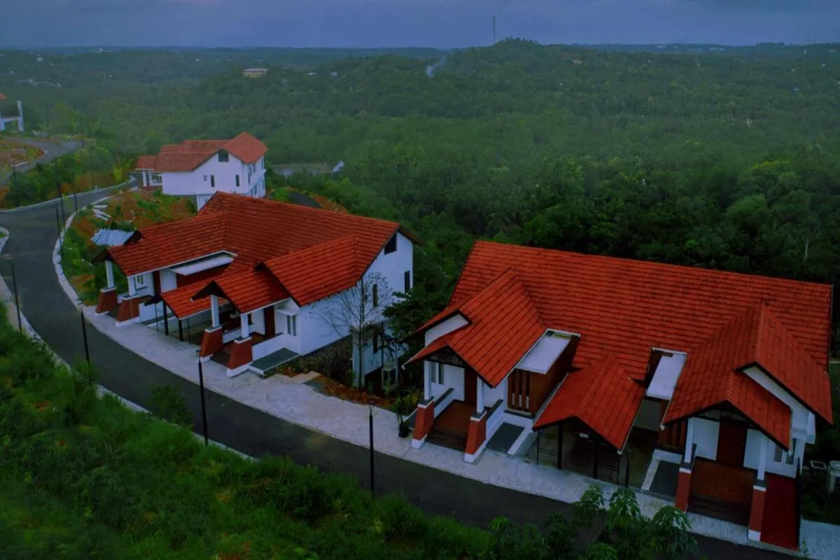 Bird's eye view in Vaidekam Resorts & Wellness, Kannur
