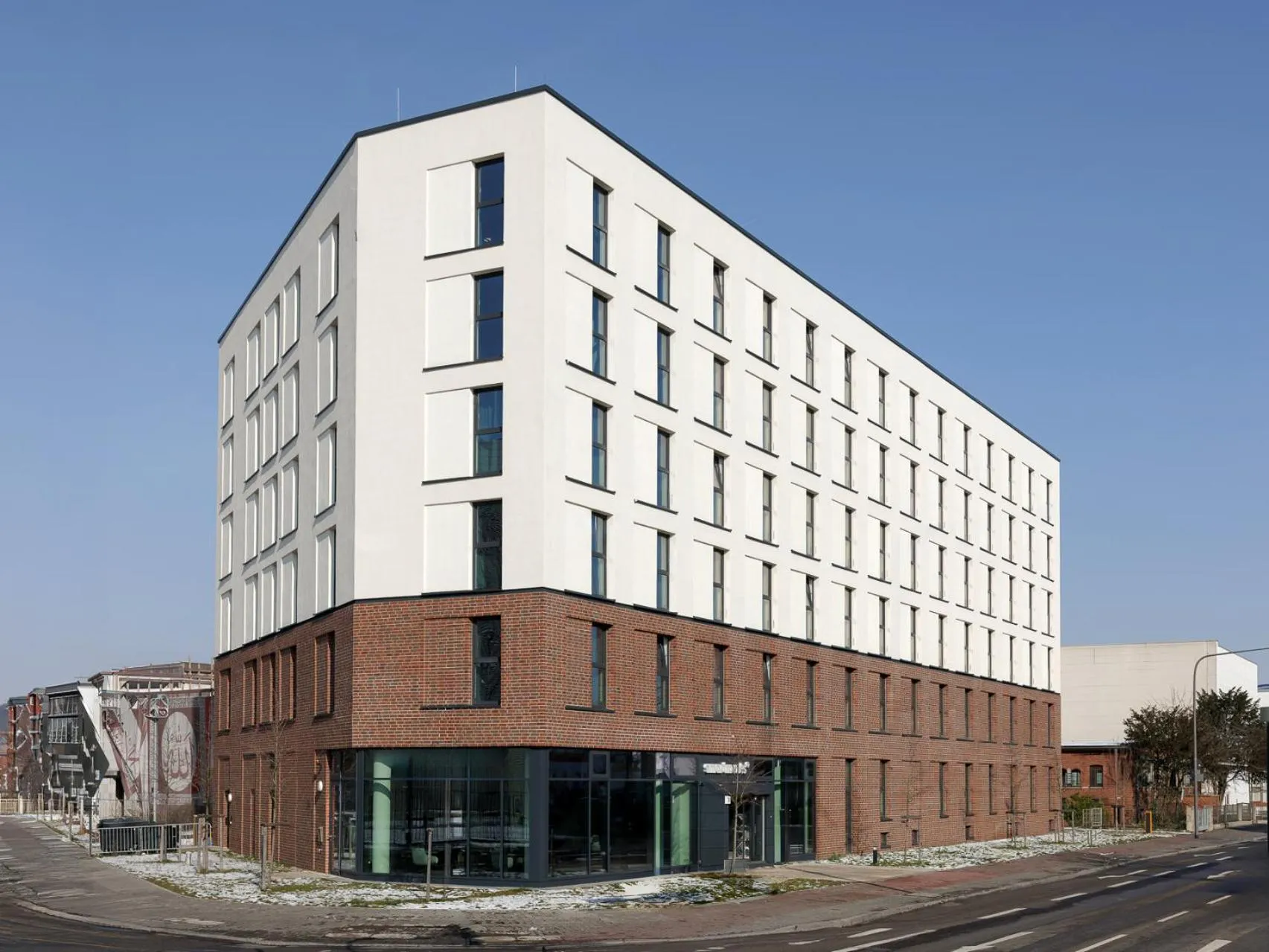 Facade/entrance in smartments Frankfurt City-Ost