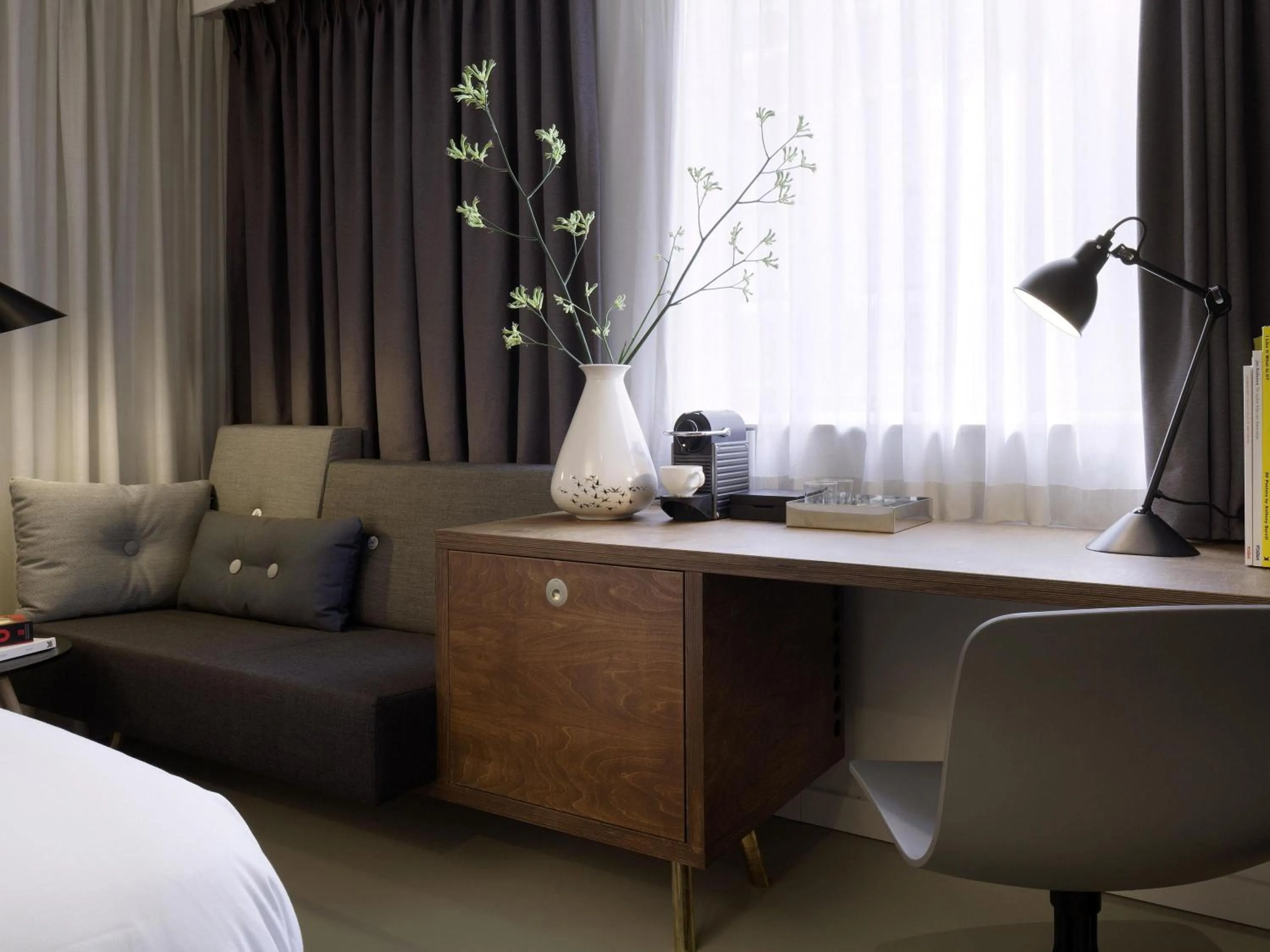 Bedroom, Bed in INK Hotel Amsterdam - MGallery Collection