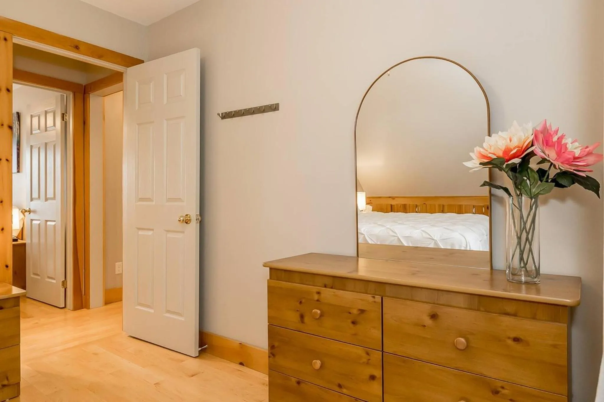 Bed in Muskoka Lakeshore Cottage Bliss