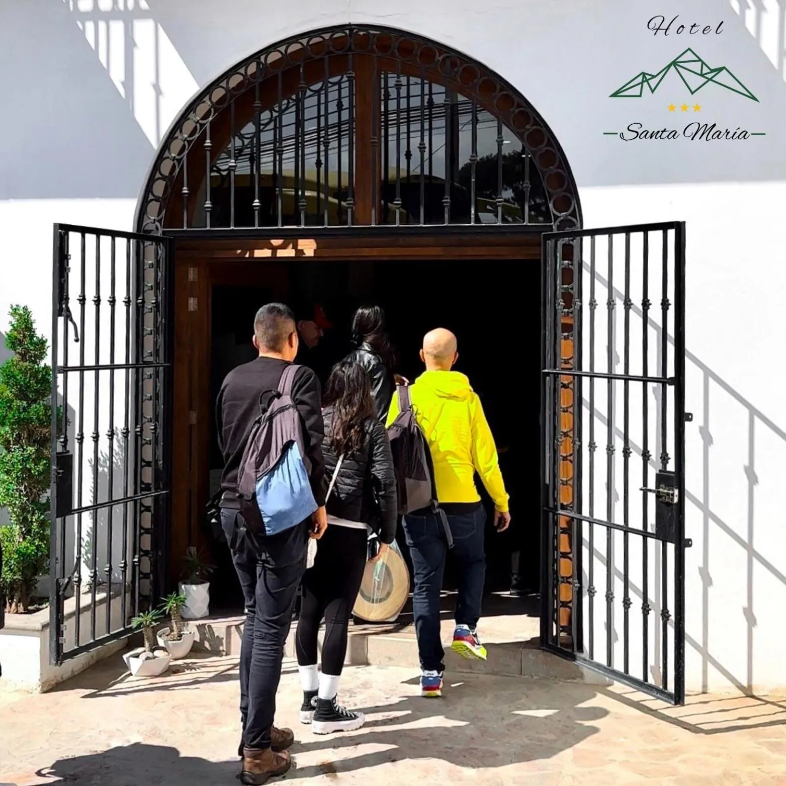 Lobby or reception in Hotel Santa María