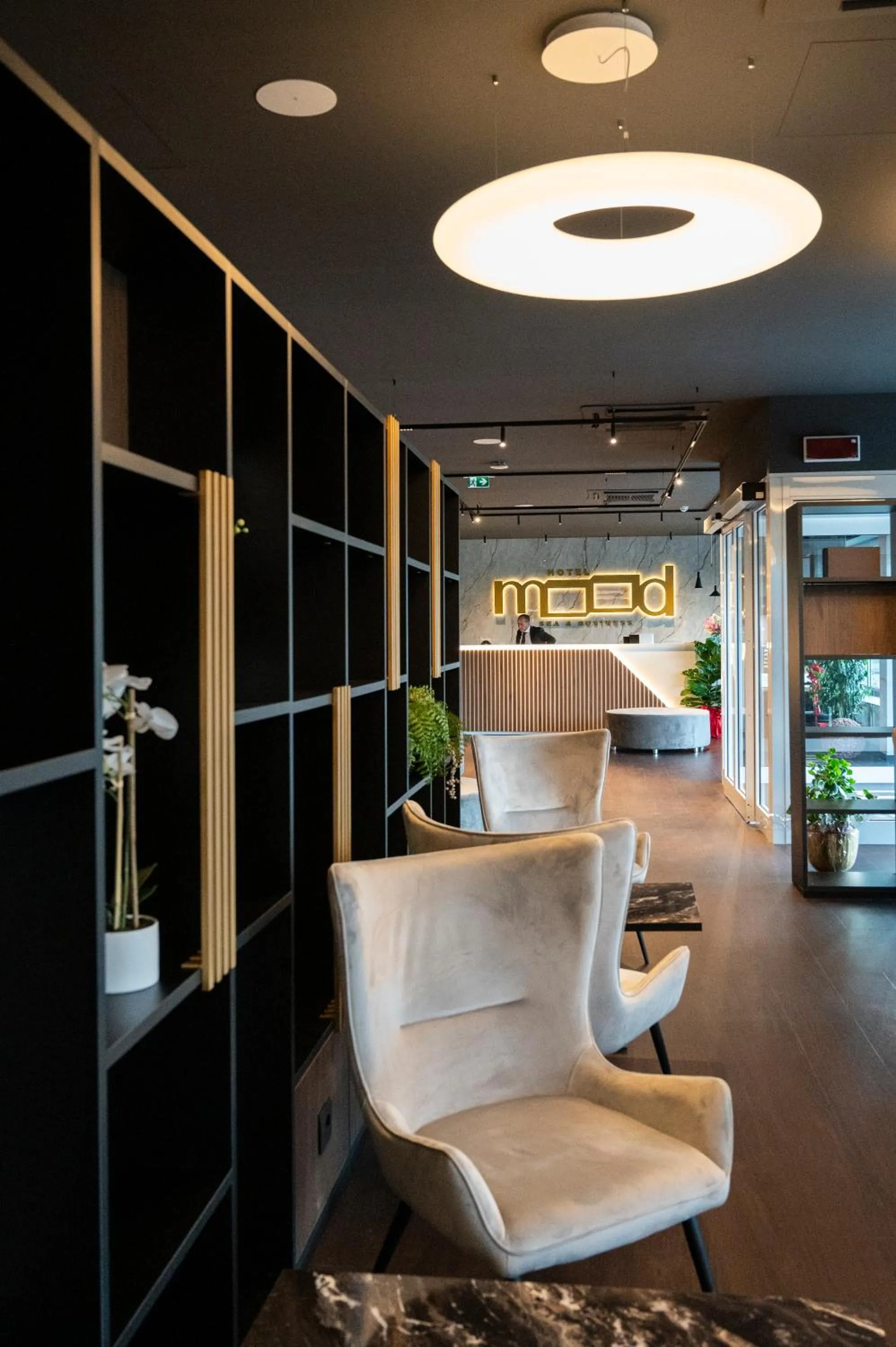 Seating area in Mood Hotel