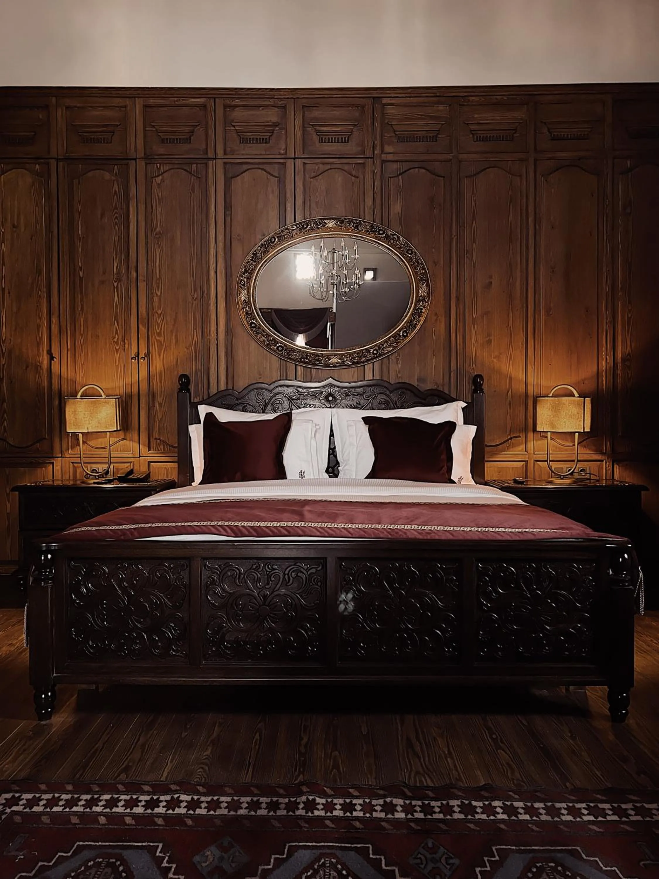 Bed in Four Mansions Hotel