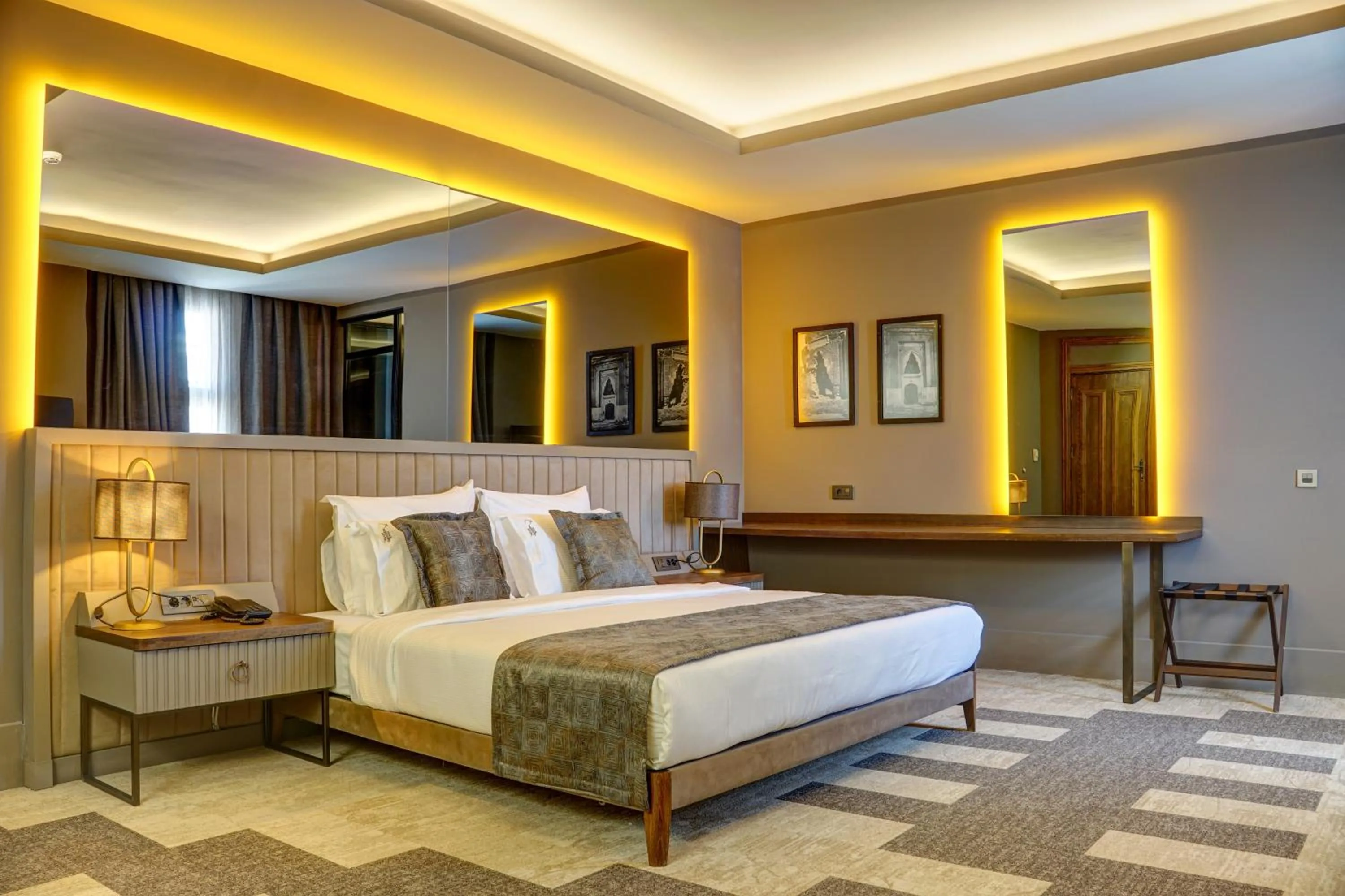 Bed in Four Mansions Hotel