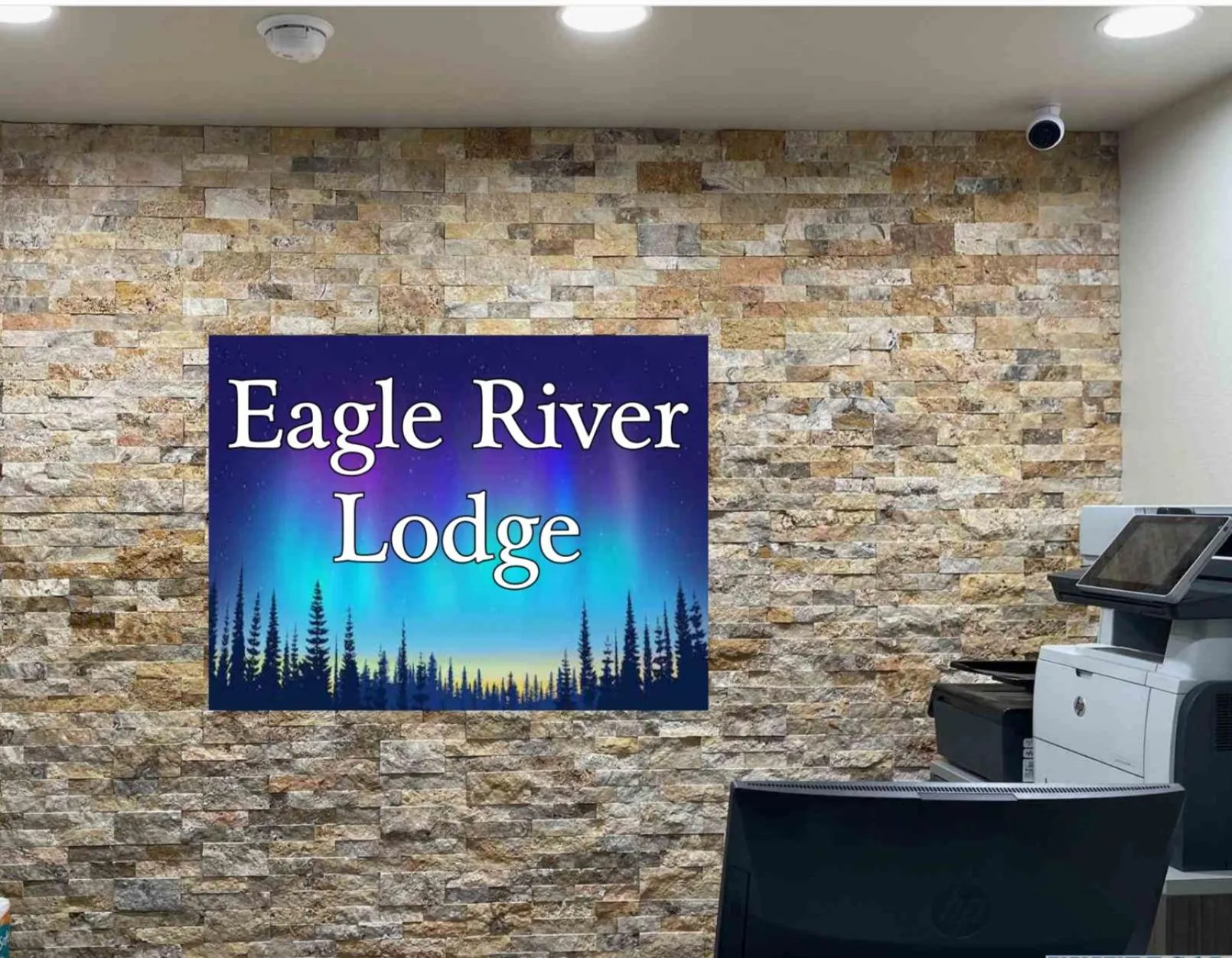 Logo/Certificate/Sign in Eagle River Lodge