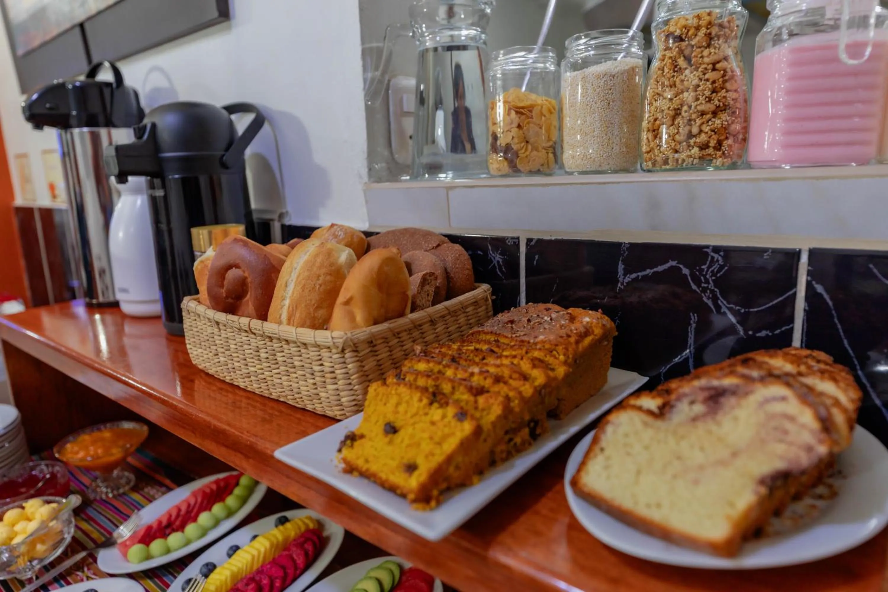 Buffet breakfast in Dreams Boutique Hotel Cusco