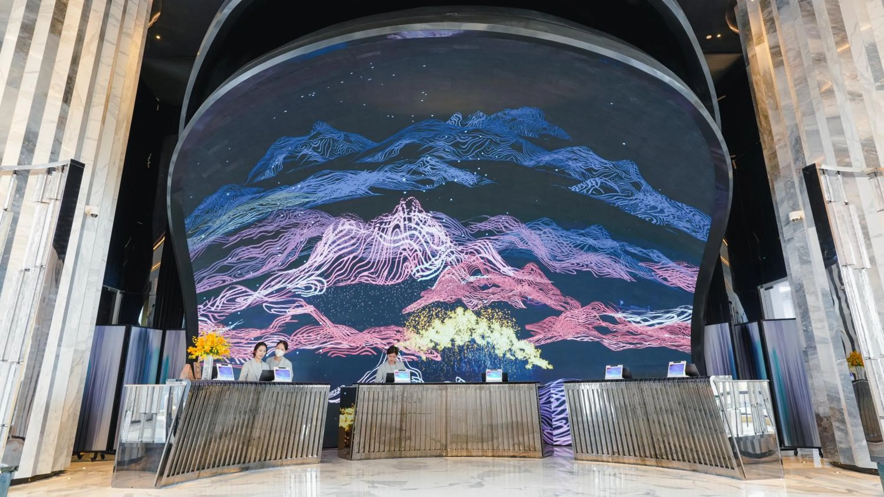 Lobby or reception in MGM Qingdao