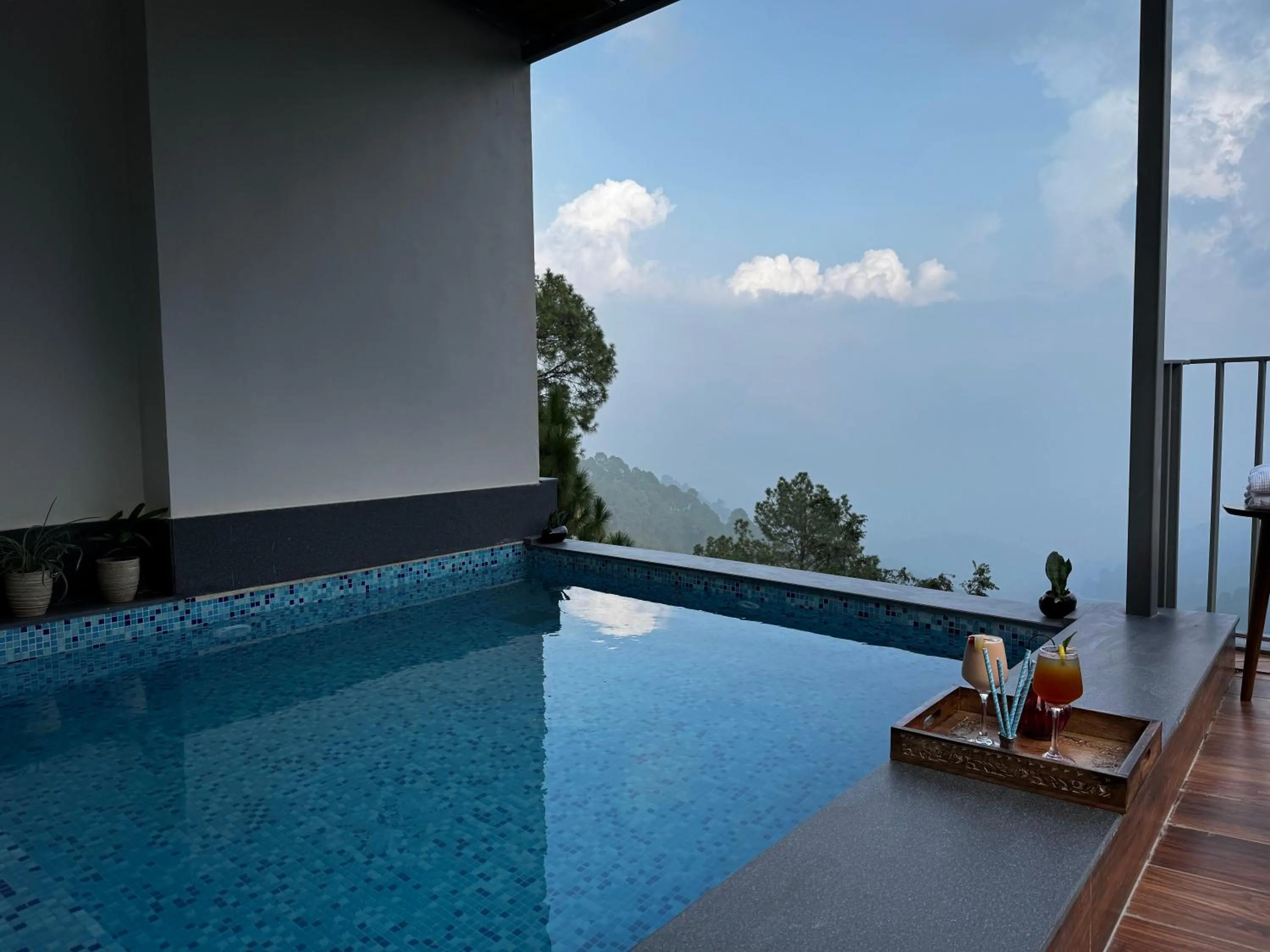 Pool view in OREN Kasauli