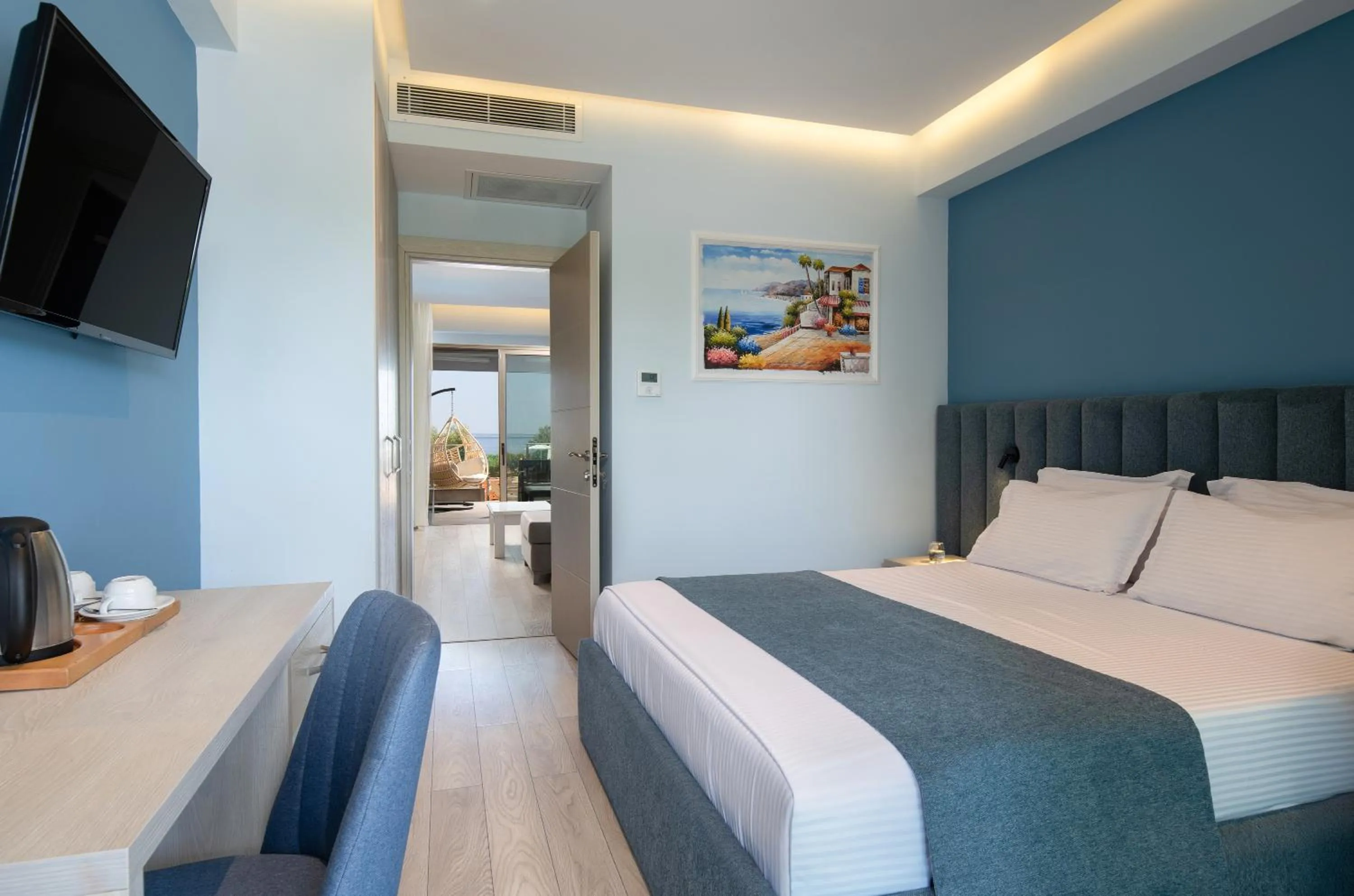 Bedroom, Bed in Sea Coast Resort Halkidiki