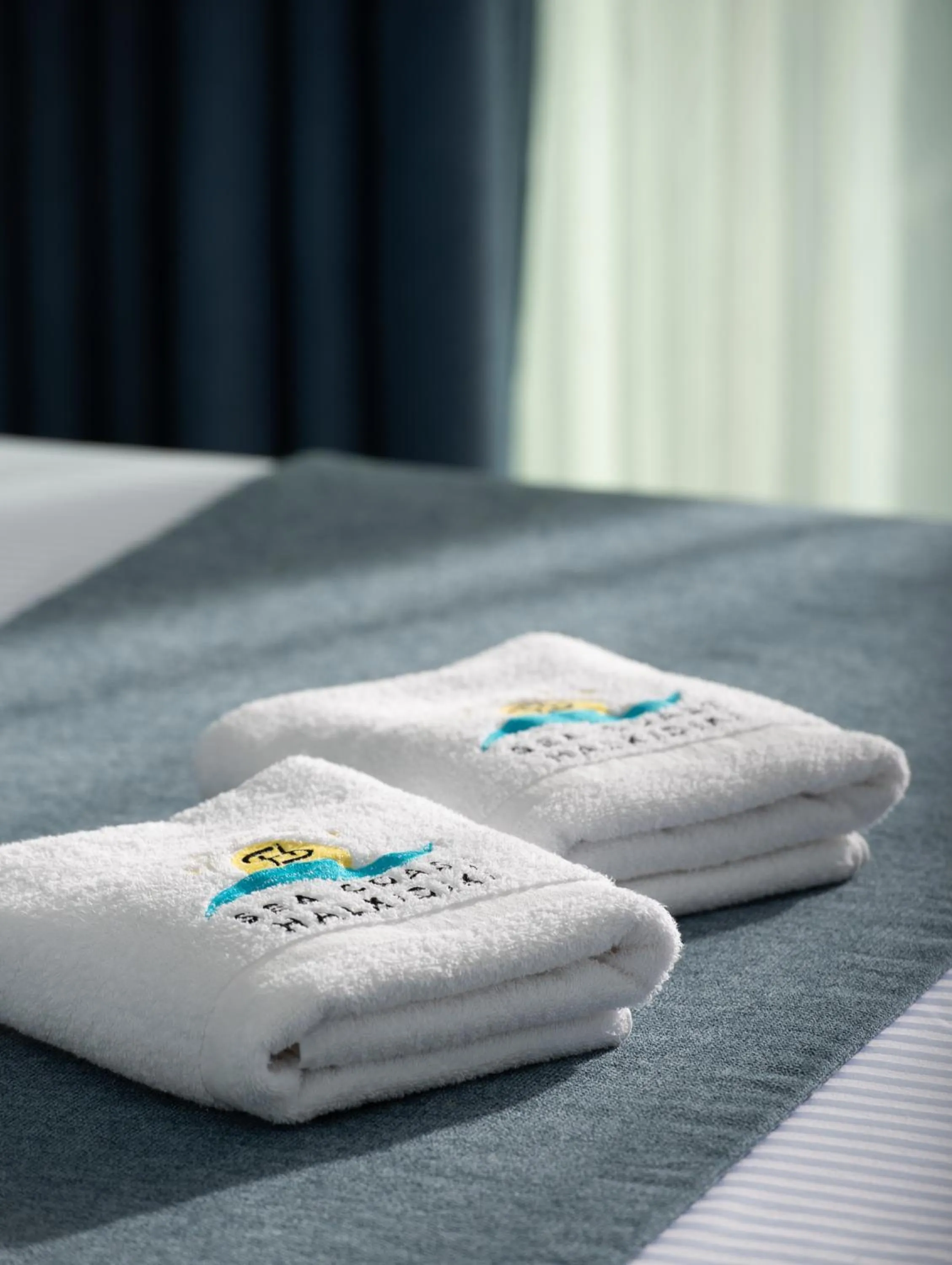 towels, Bed in Sea Coast Resort Halkidiki