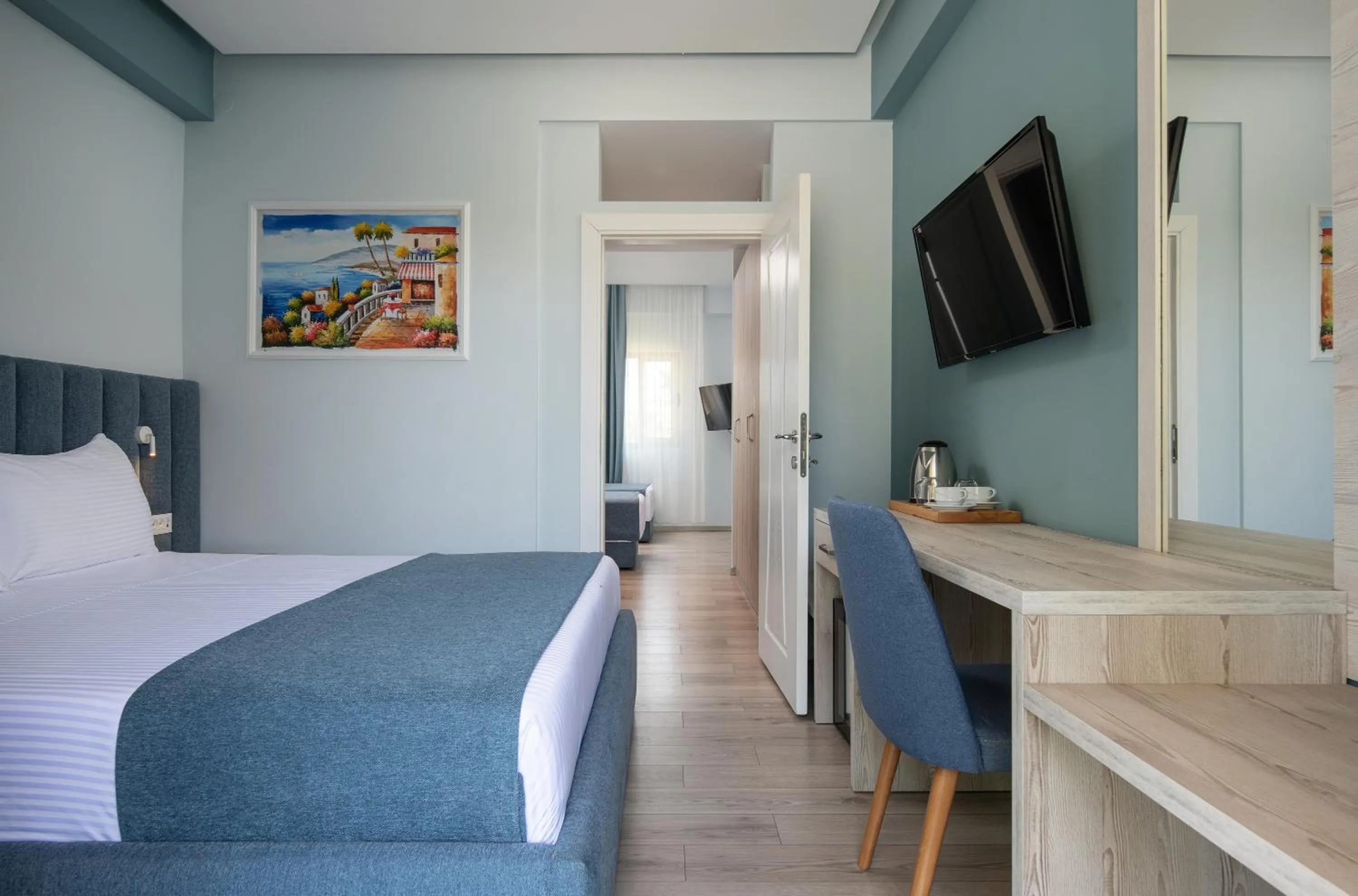 Bedroom, Bed in Sea Coast Resort Halkidiki