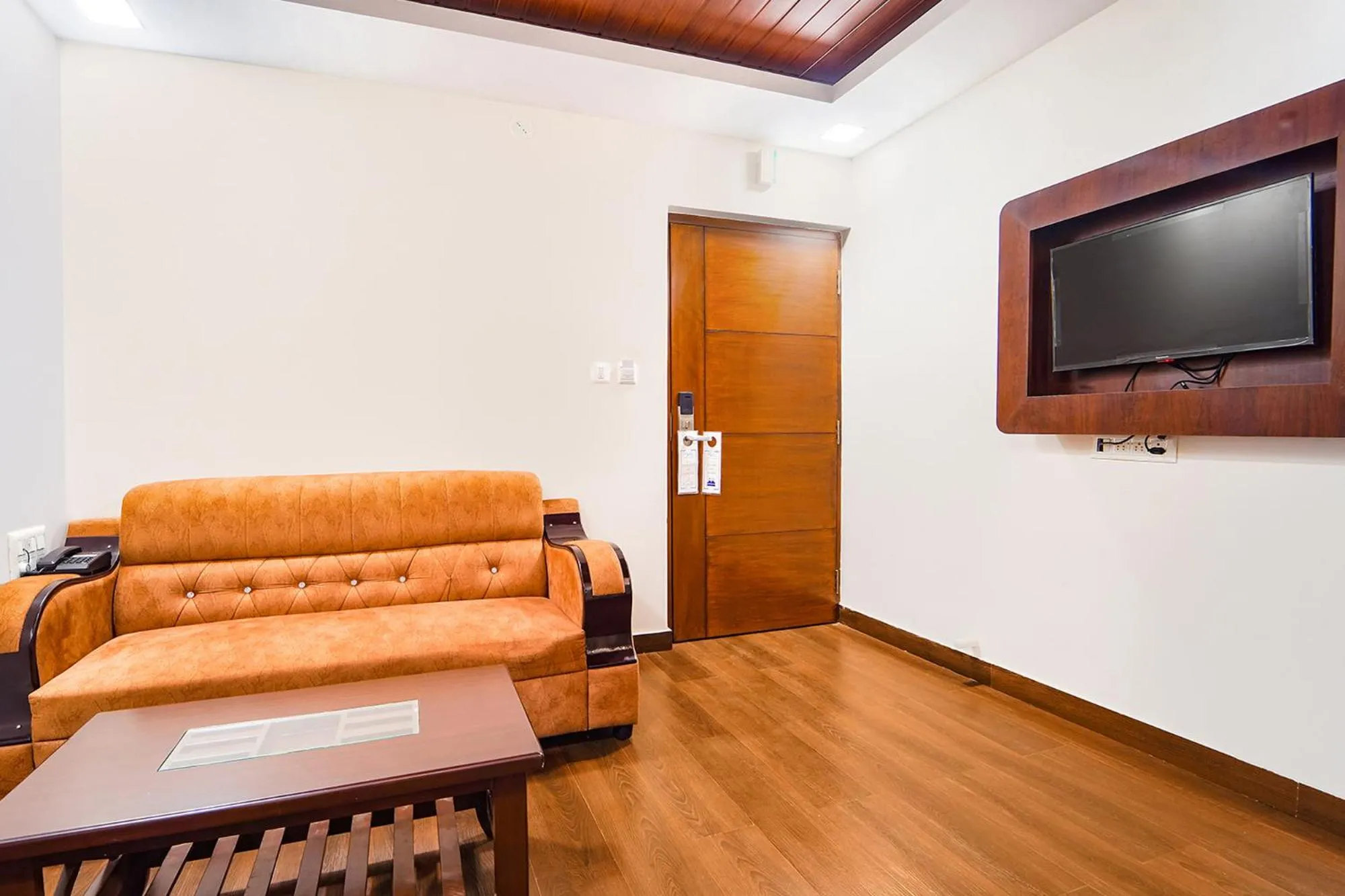 Seating area in FabHotel Ellegant Inn