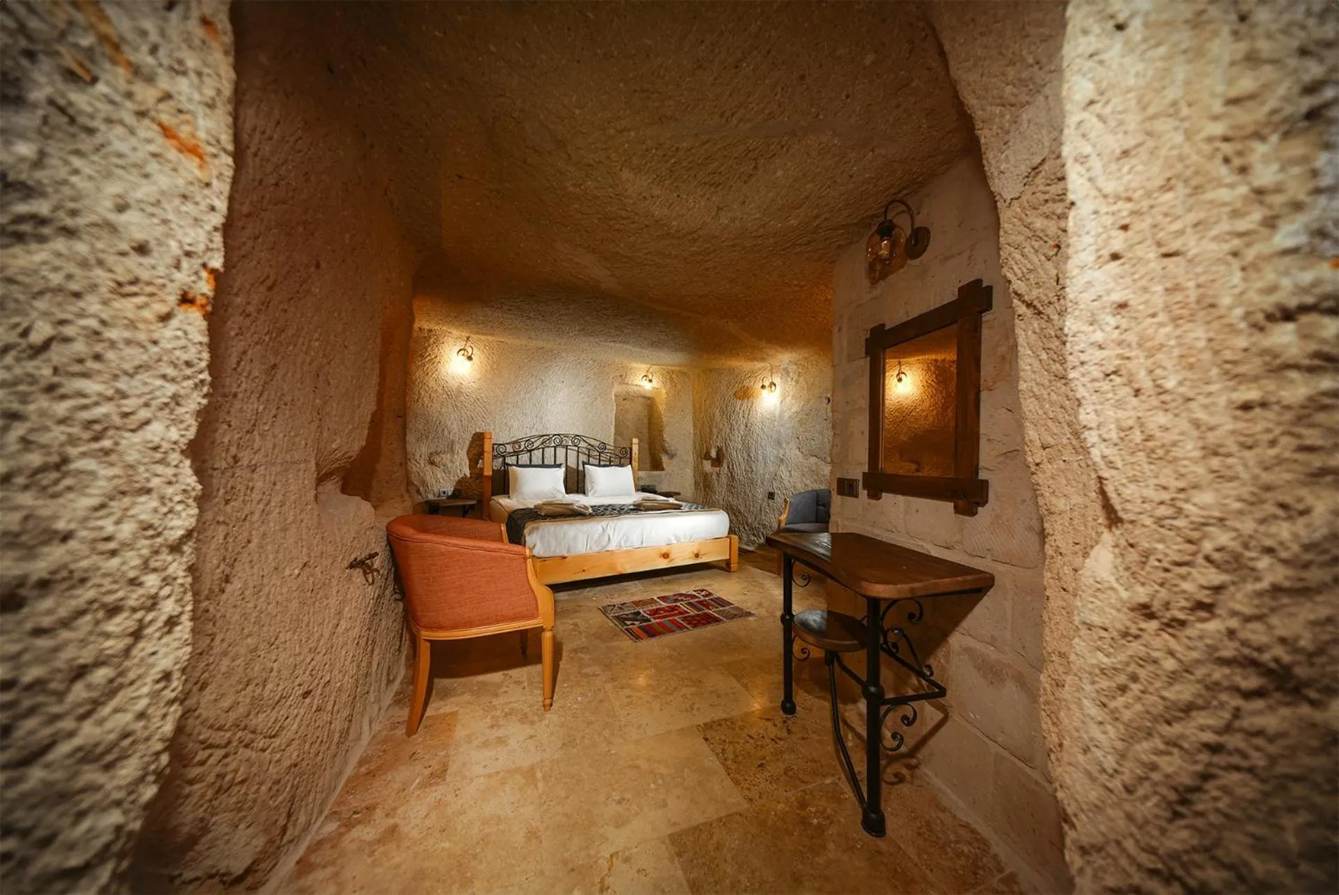 Living room in Caverna Hotel Premium Caves
