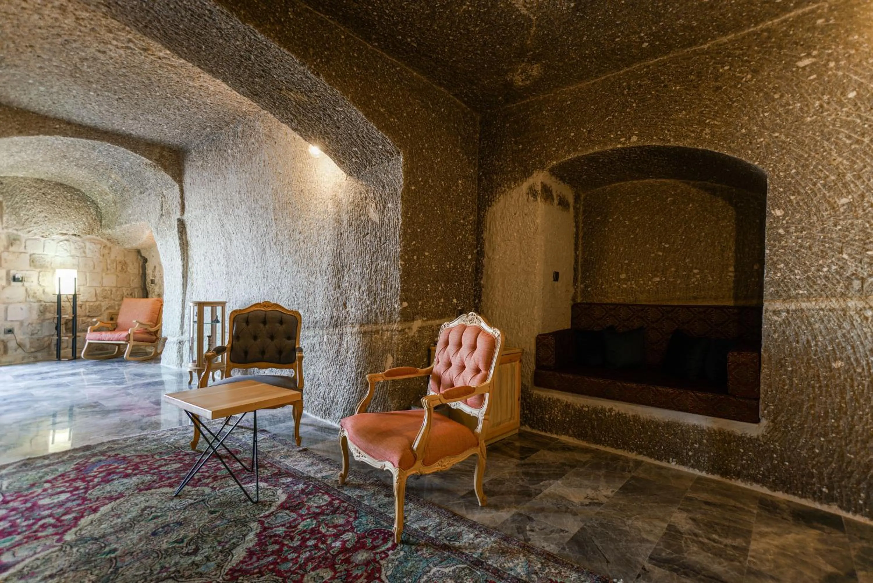 Seating area in Caverna Hotel Premium Caves