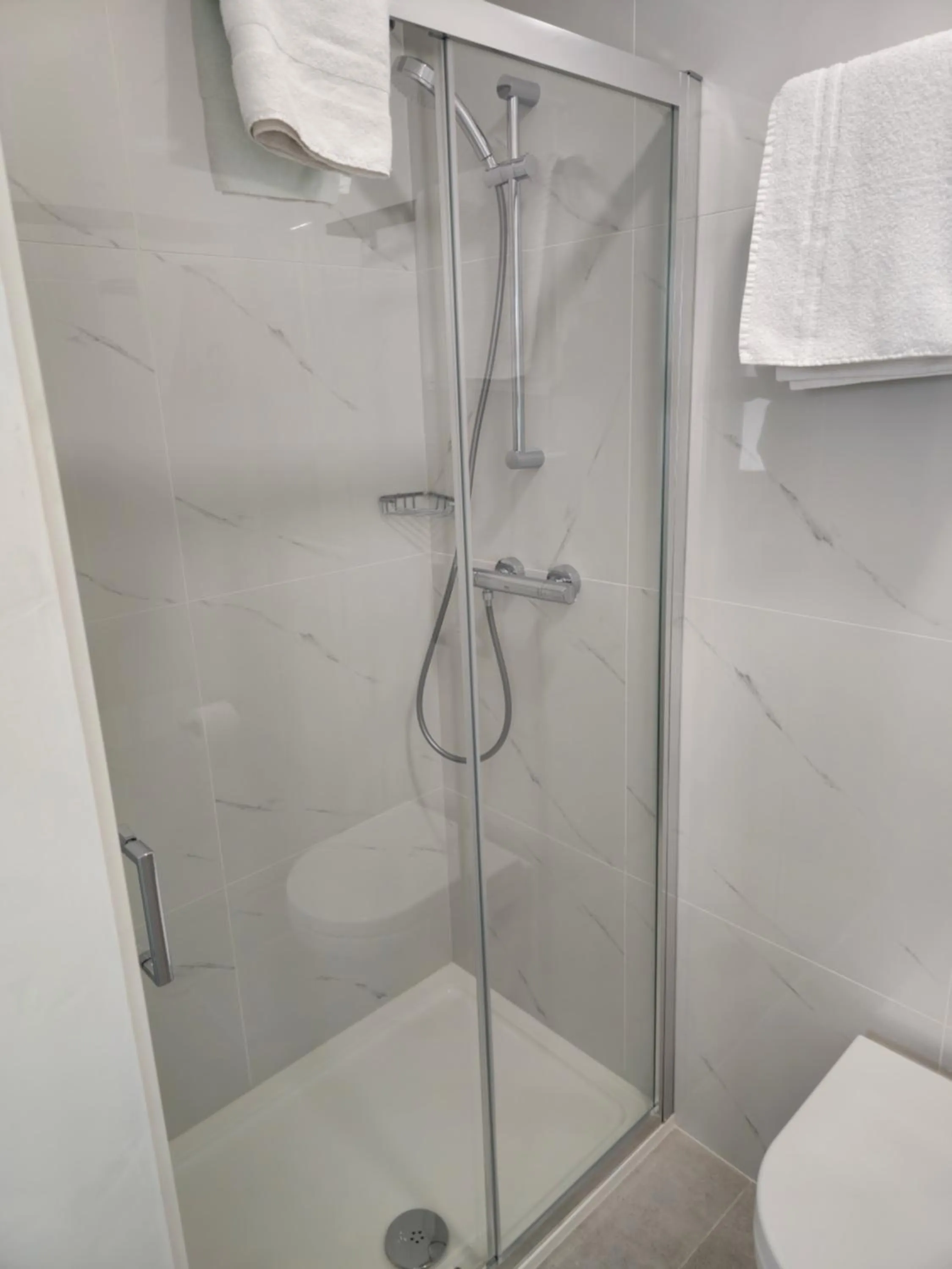 Shower in Homefield Lodge