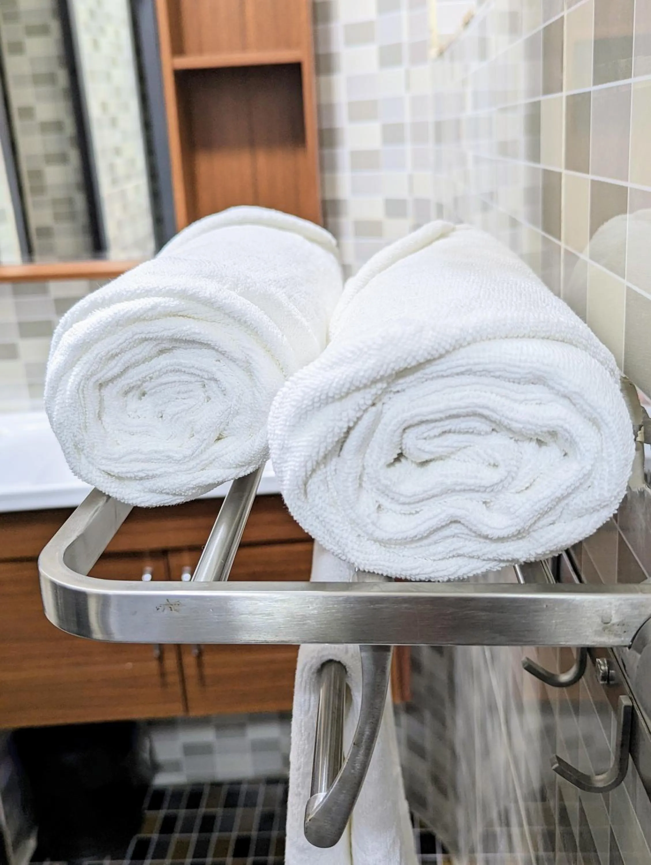 towels in Les Ombrelles Appart'Hotel