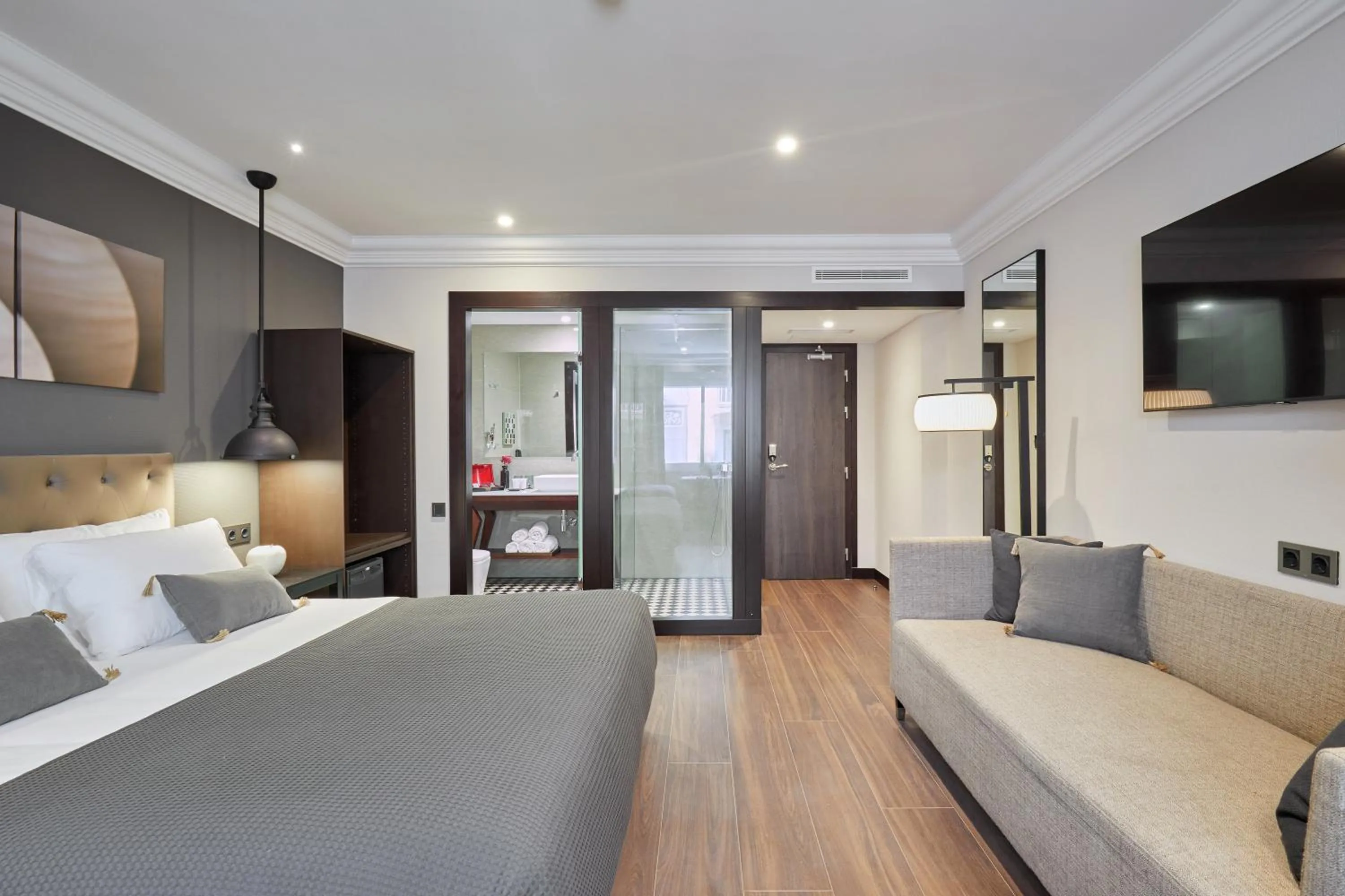 Bedroom, Bed in Hotel Cortes Rambla