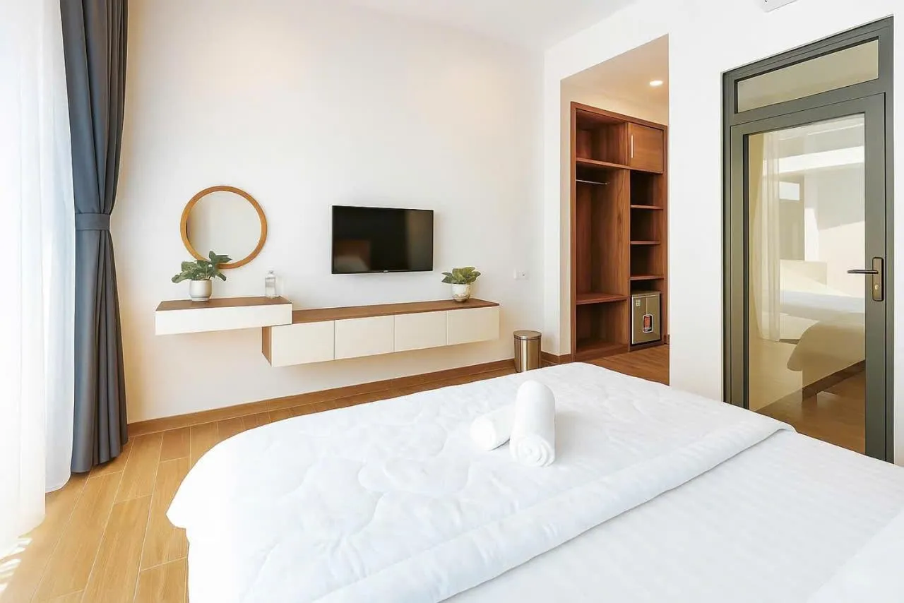 Bedroom, Bed in Nam Hội An Hotel - Near Vinpearl Nam Hội An