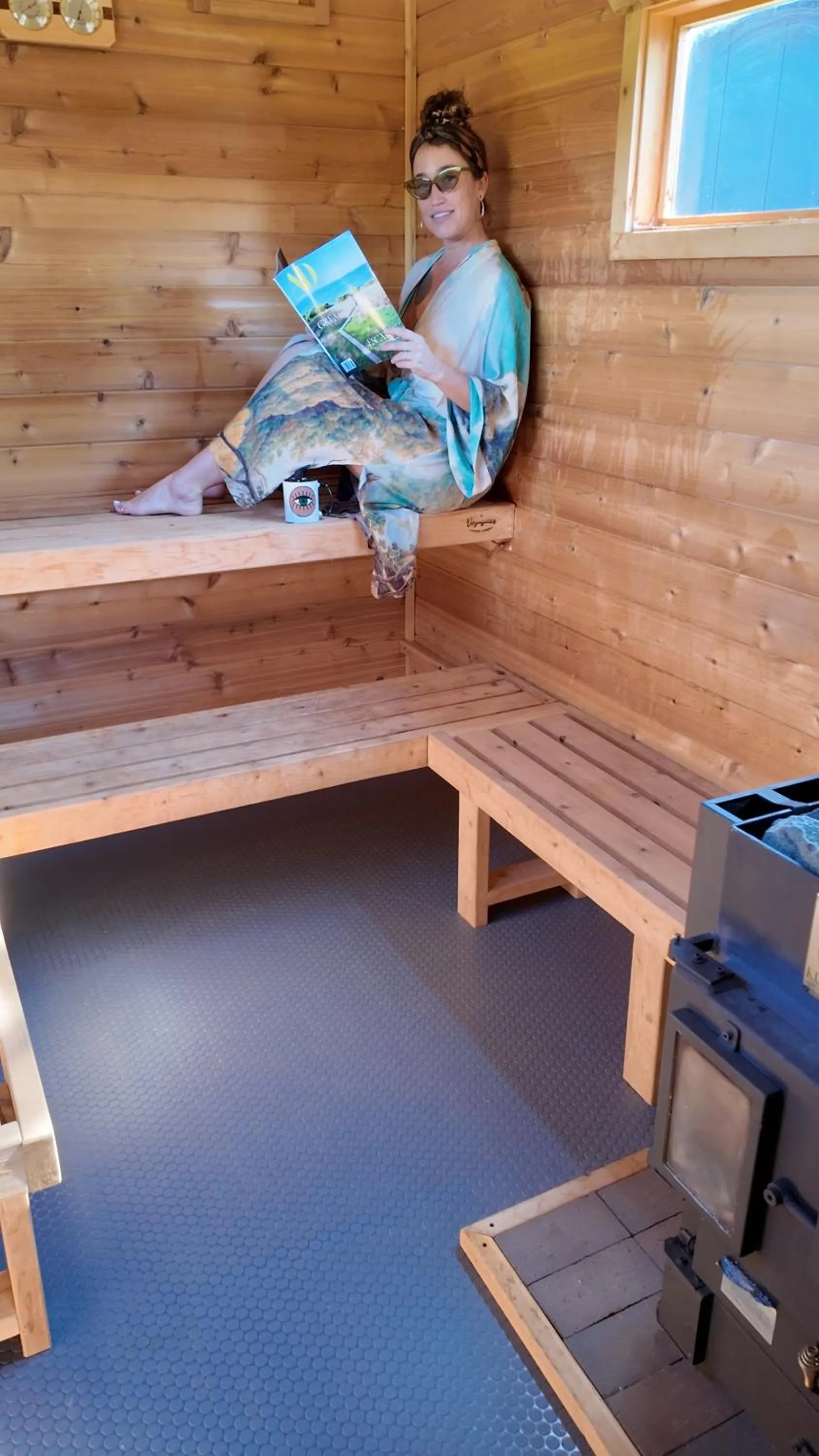 Sauna in DayDreamer Domes