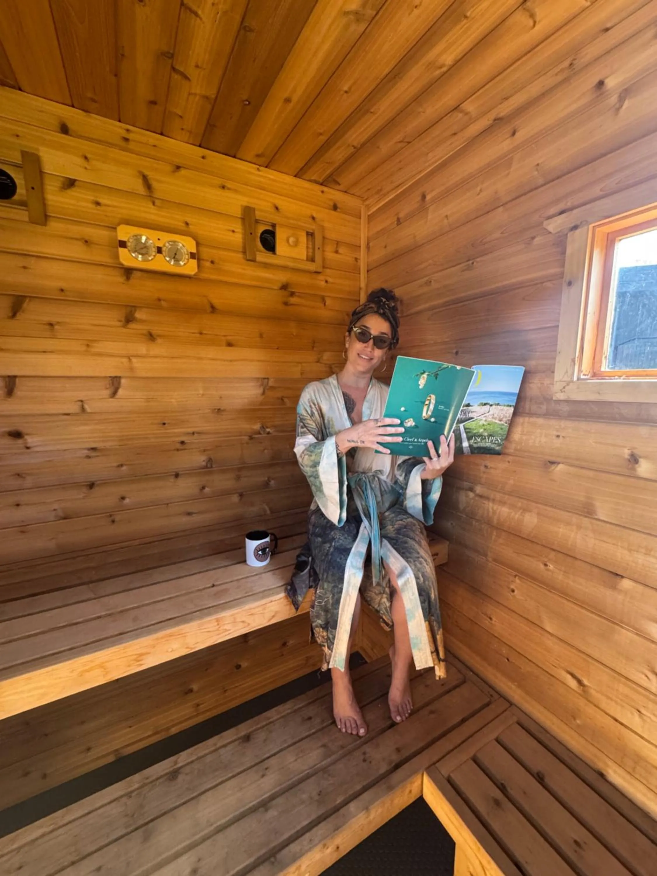 Sauna in DayDreamer Domes