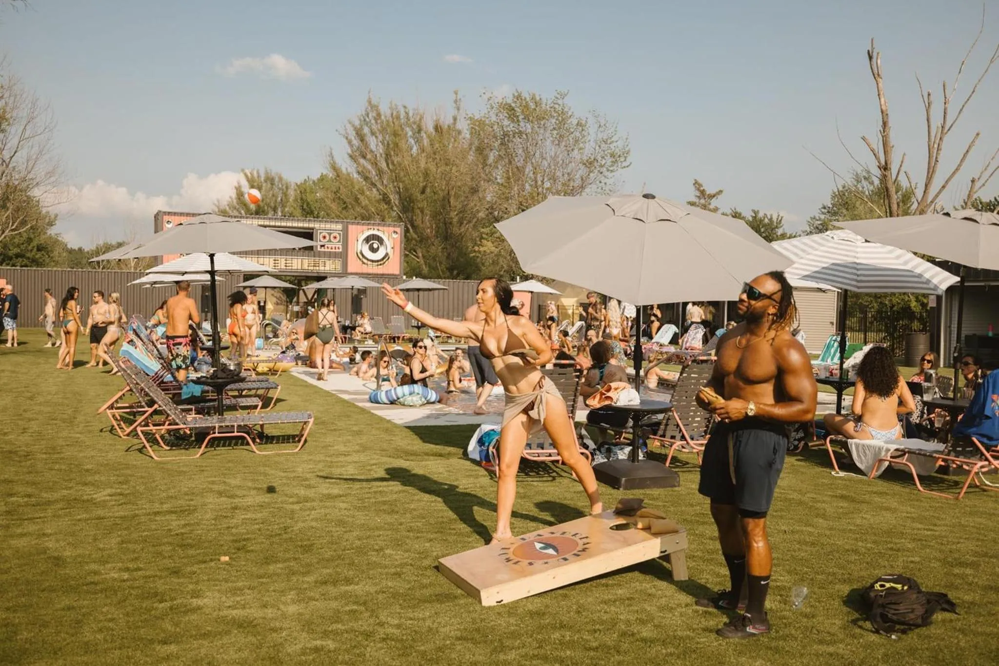 Swimming pool in DayDreamer Domes