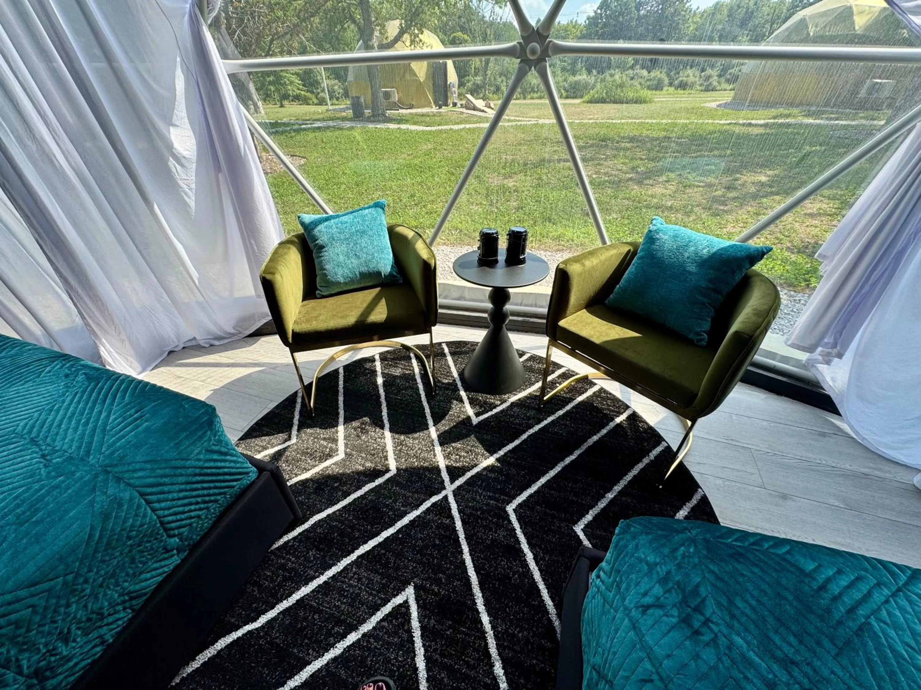 Living room in DayDreamer Domes