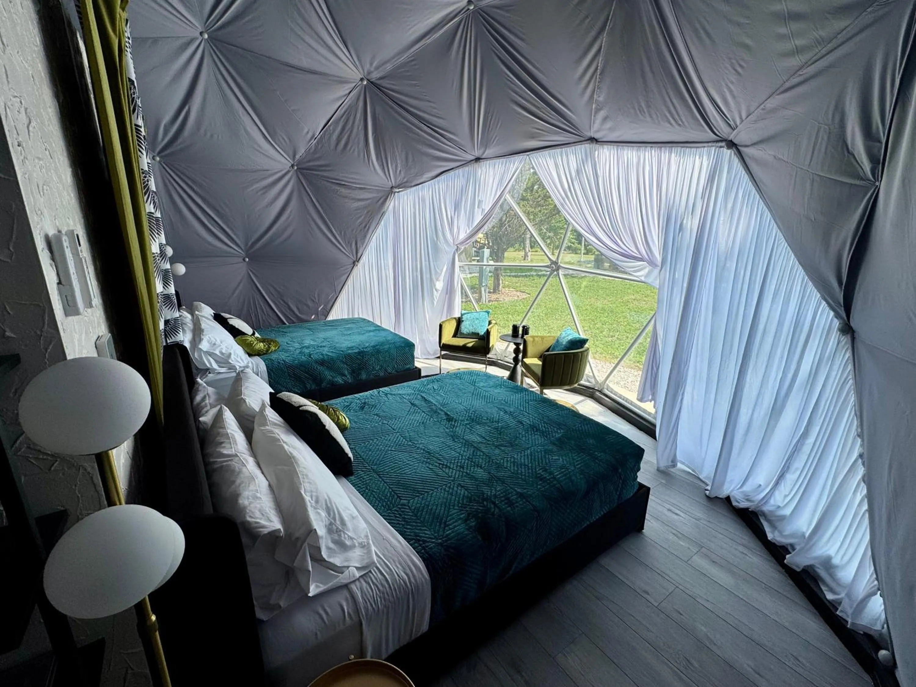 Bedroom, Bed in DayDreamer Domes