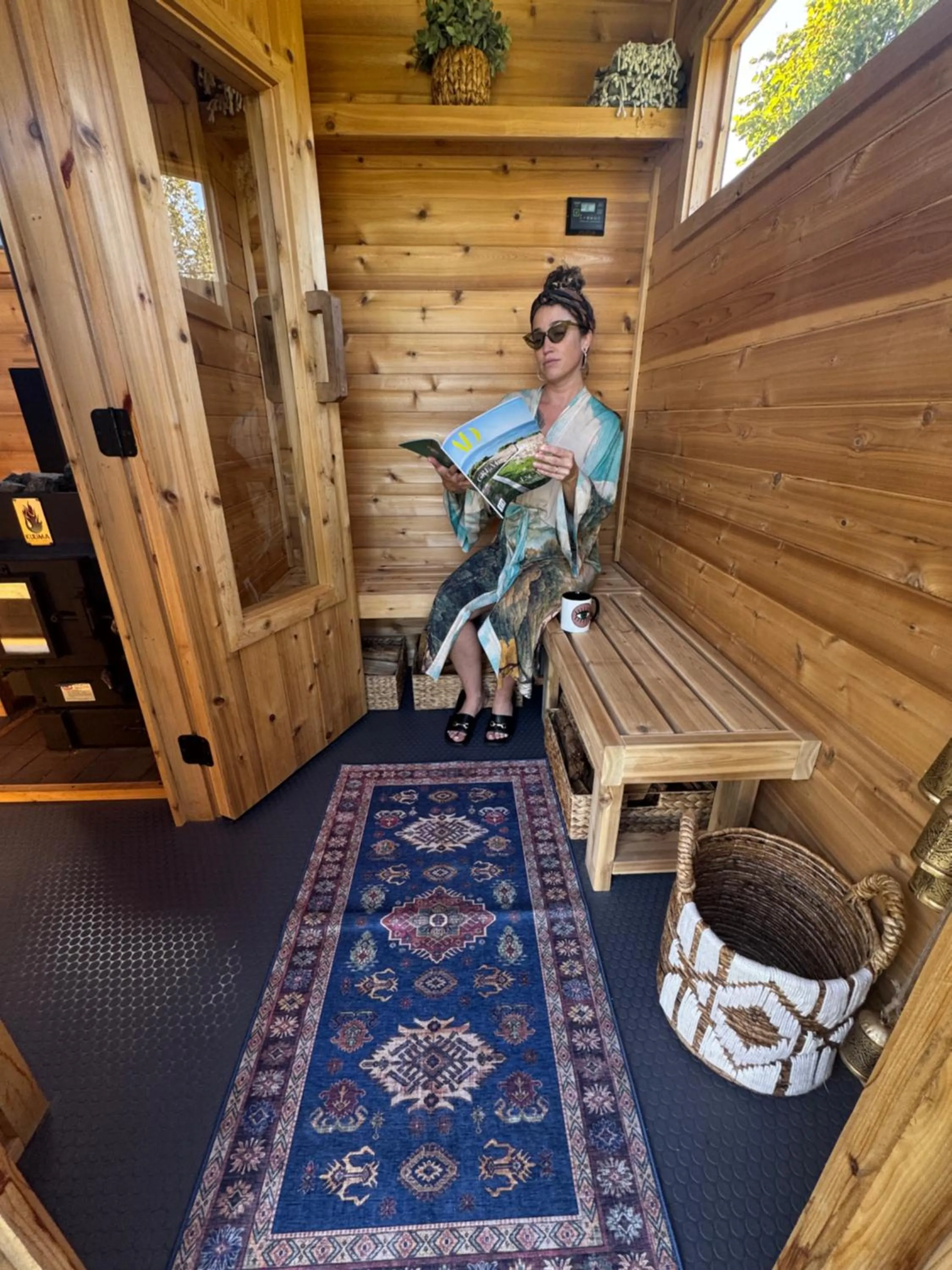 Sauna in DayDreamer Domes