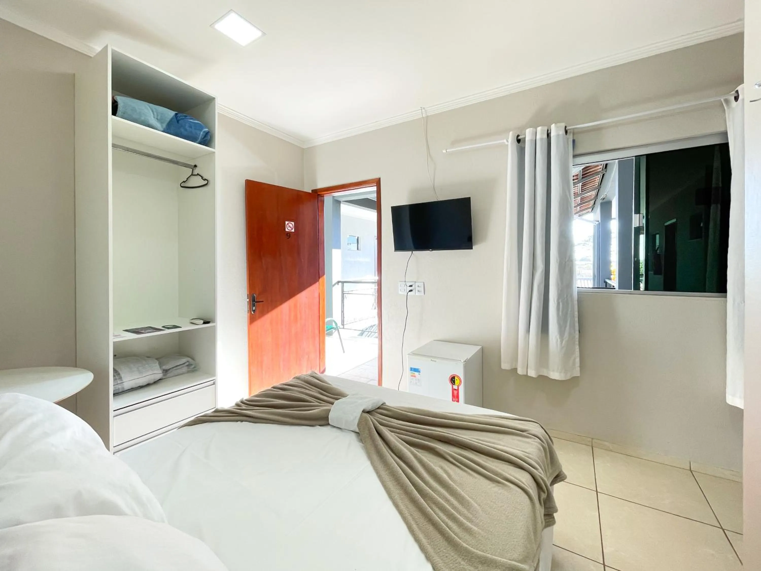 Bed in Pousada Papaya - Bonito