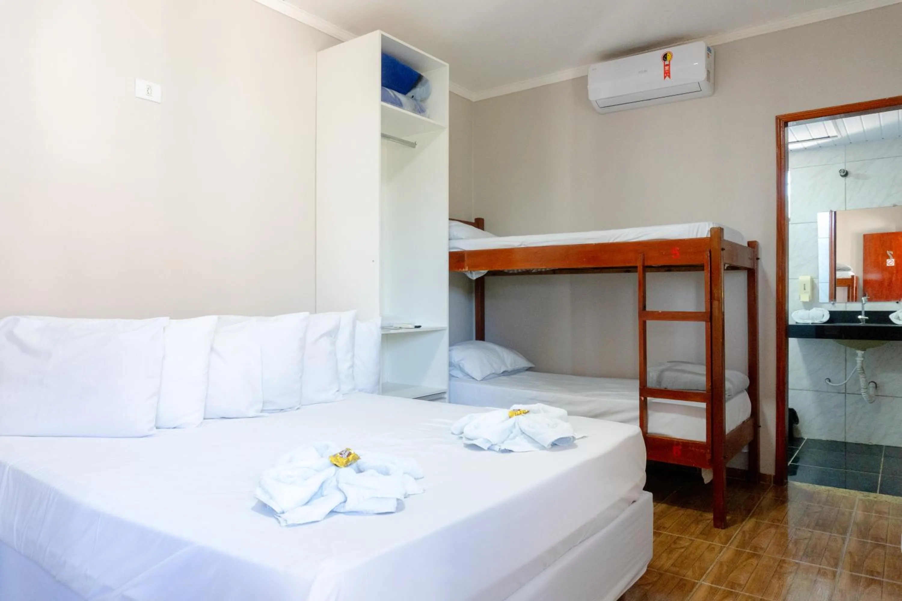 Bed in Pousada Papaya - Bonito