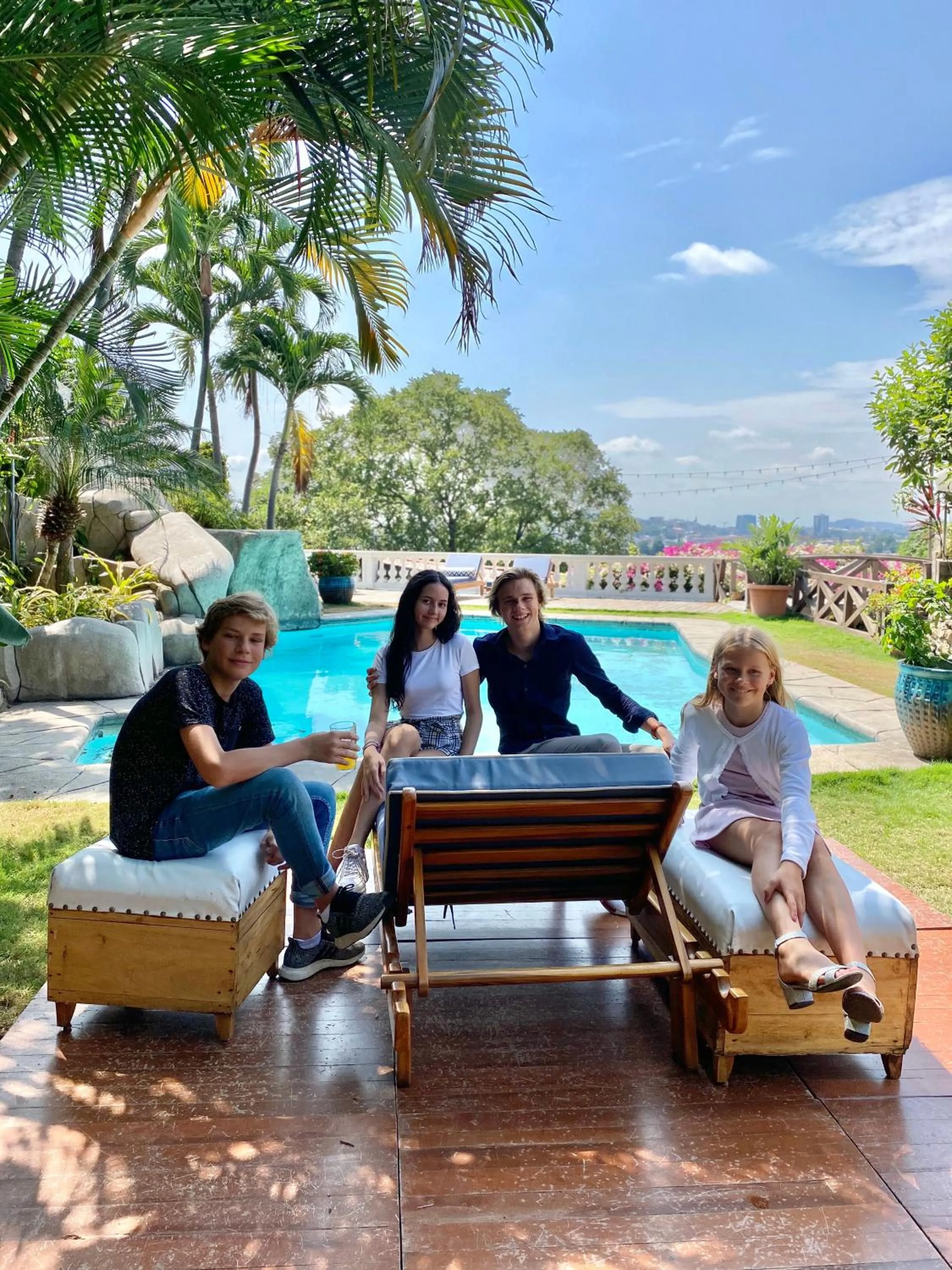 group of guests in Iguanazu Bed & Breakfast