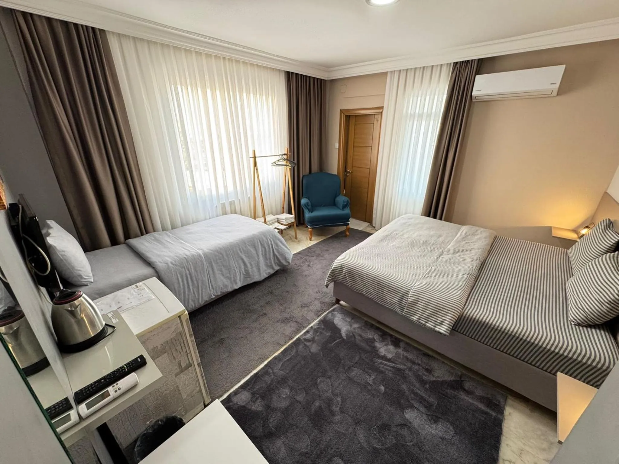 Bedroom, Bed in Grond Konaklama Mersin